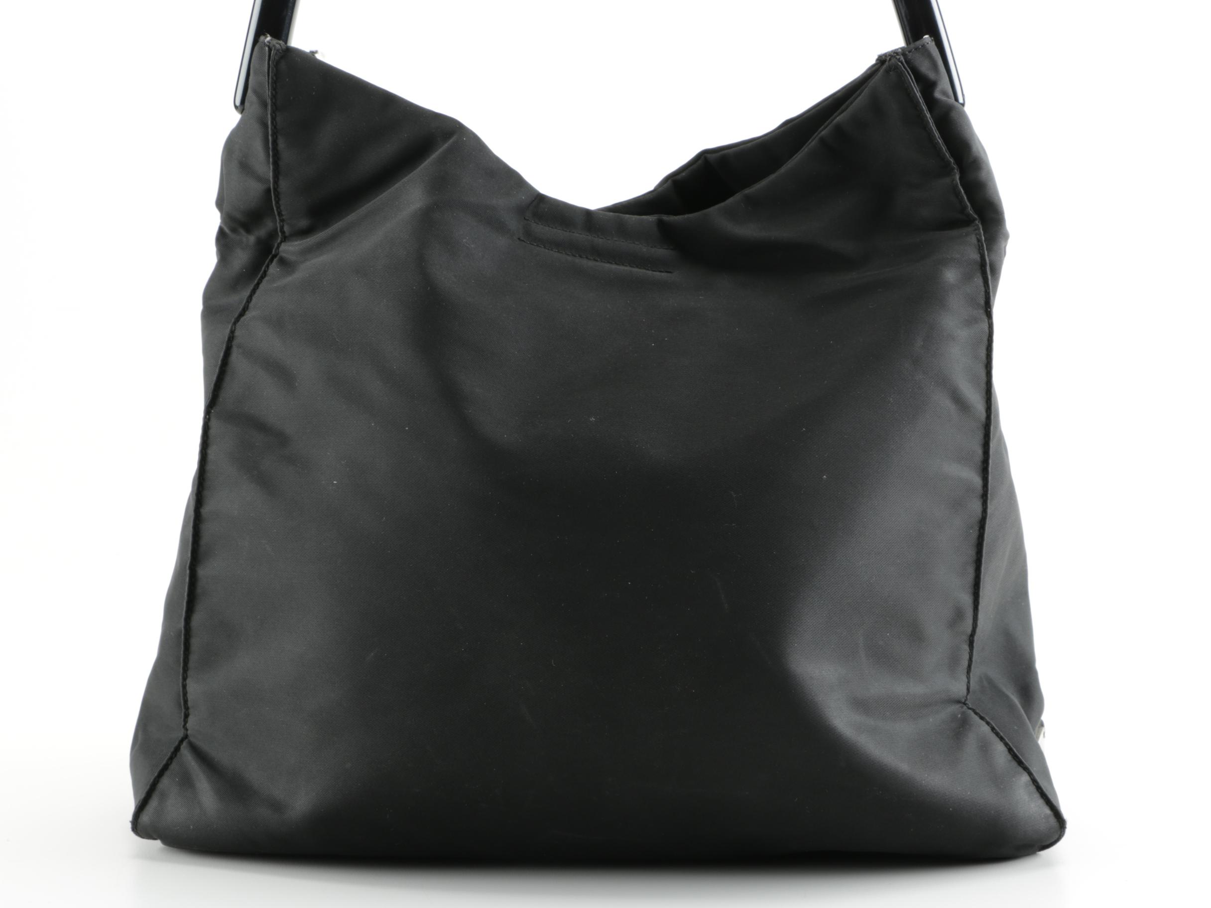 Prada Black Nylon Tote