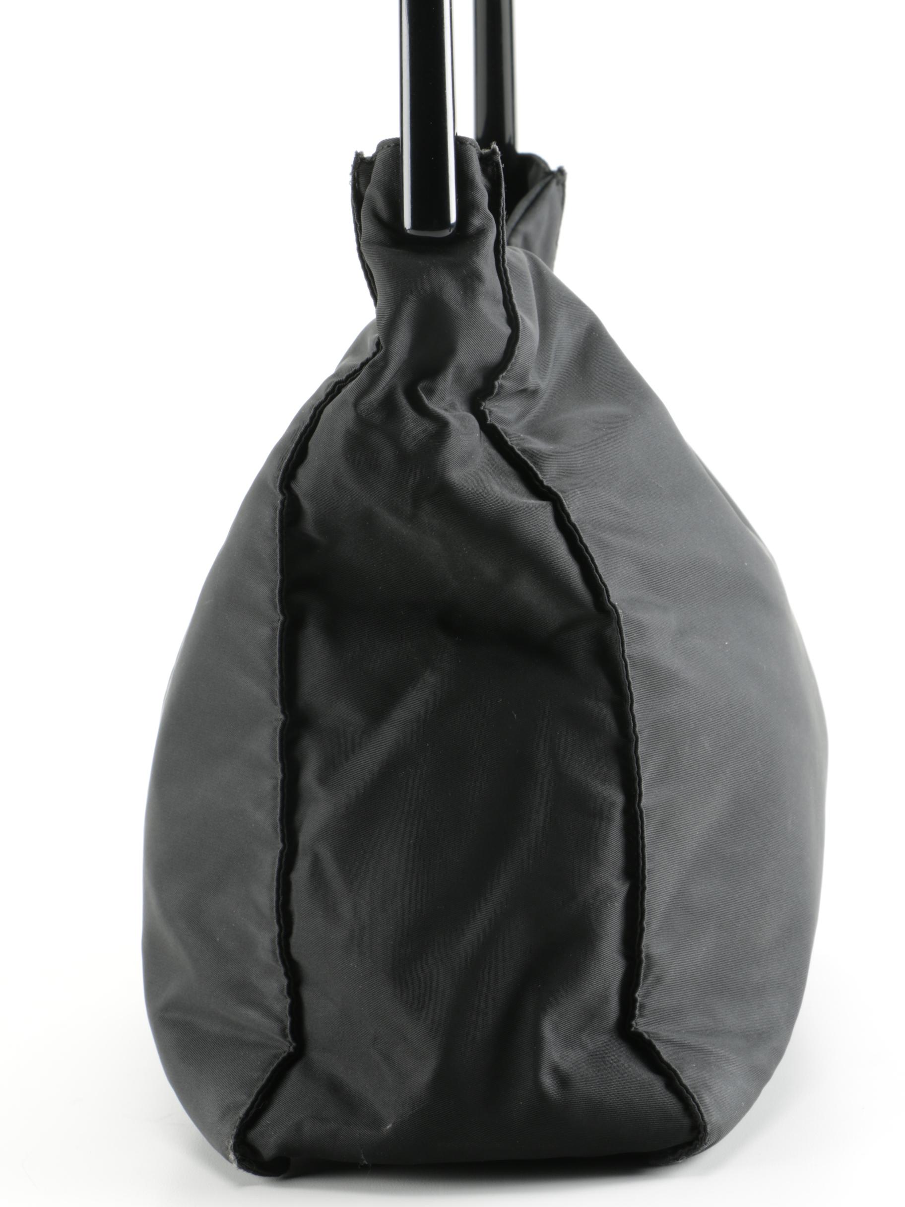 Prada Black Nylon Tote