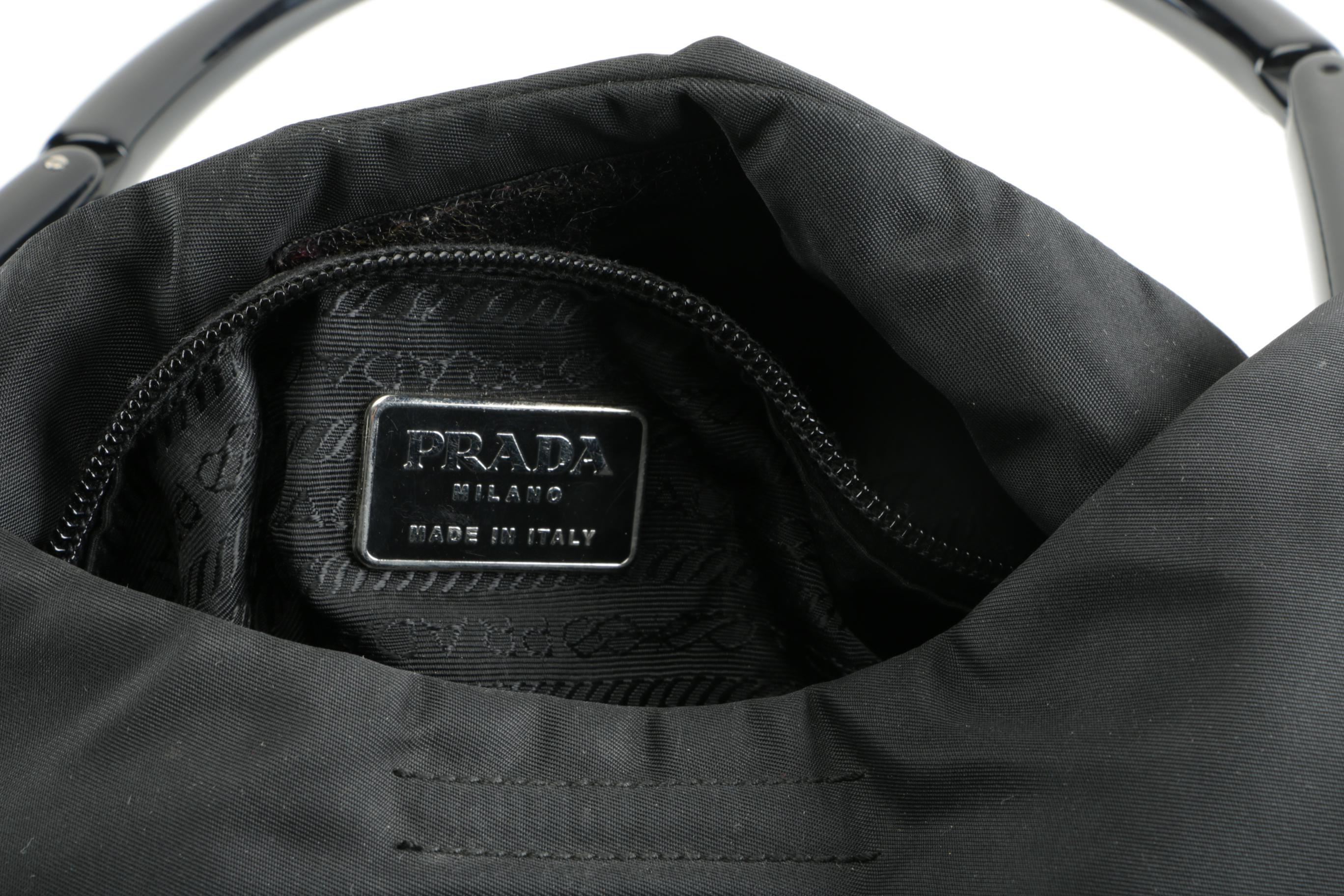 Prada Black Nylon Tote