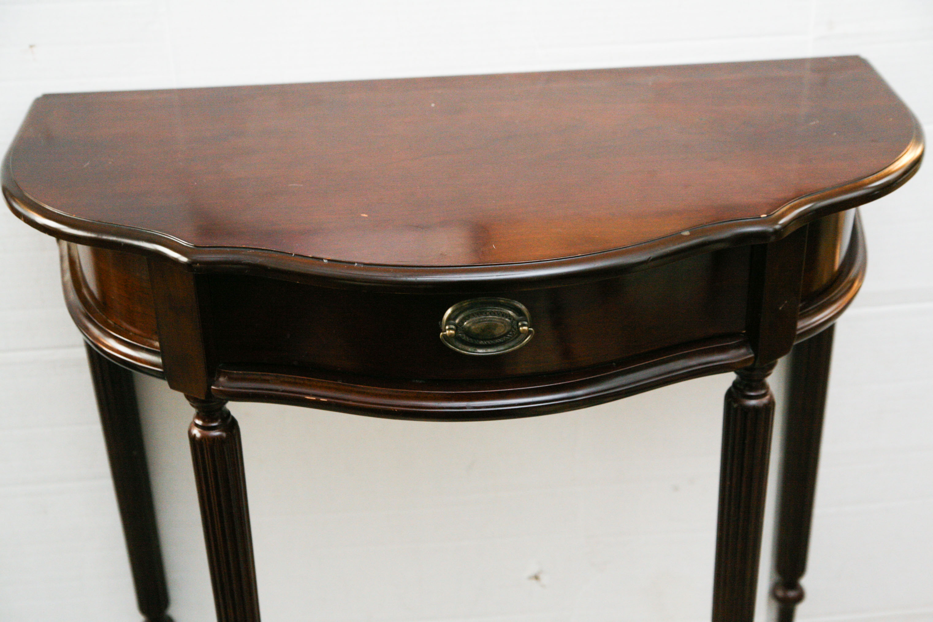 Contemporary Sheraton Style Console Table