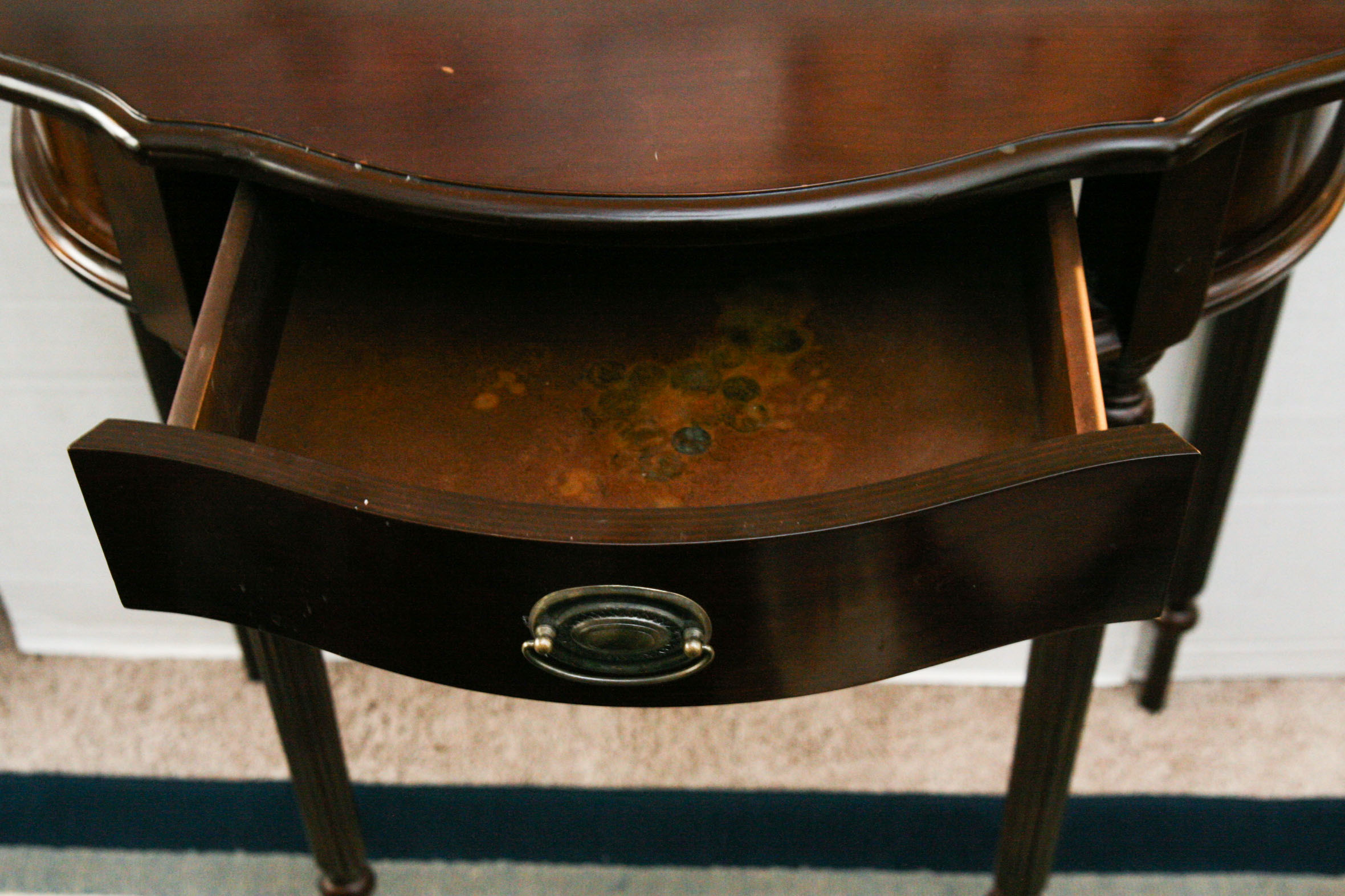 Contemporary Sheraton Style Console Table