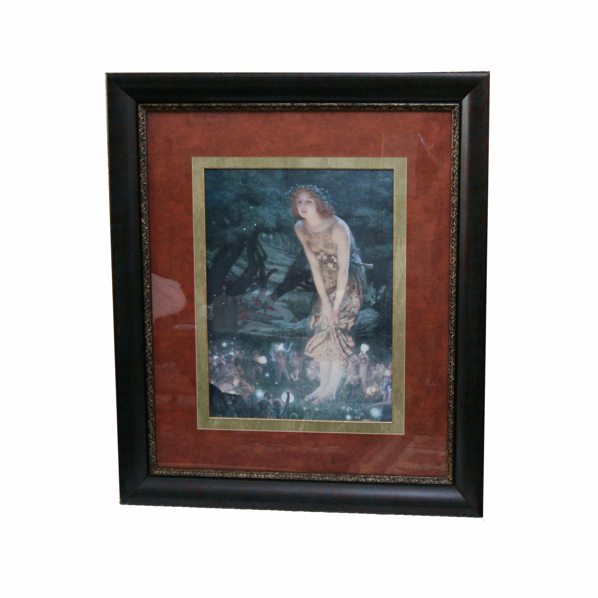 Reproduction Print of Girl in a Fairy Circle