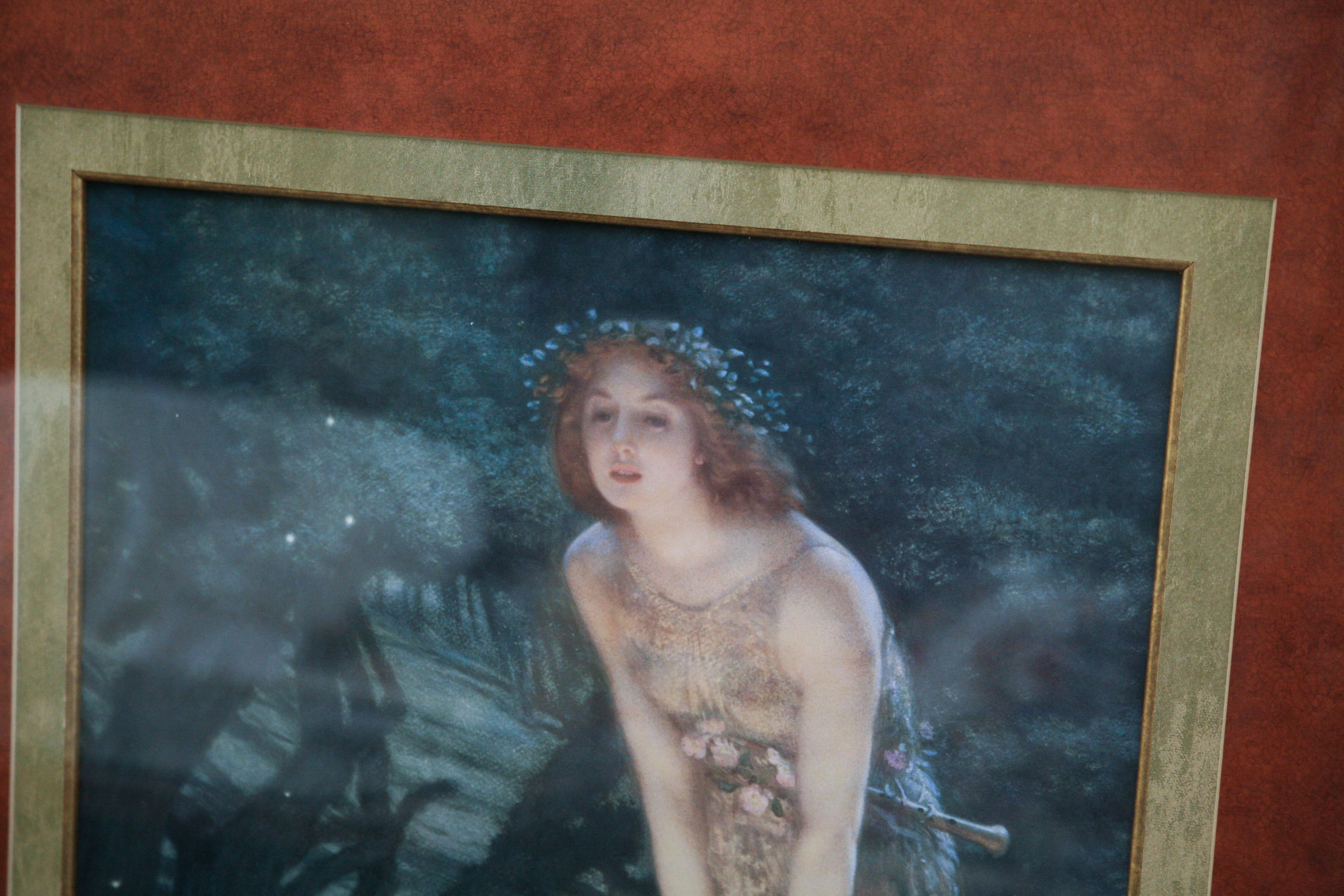 Reproduction Print of Girl in a Fairy Circle