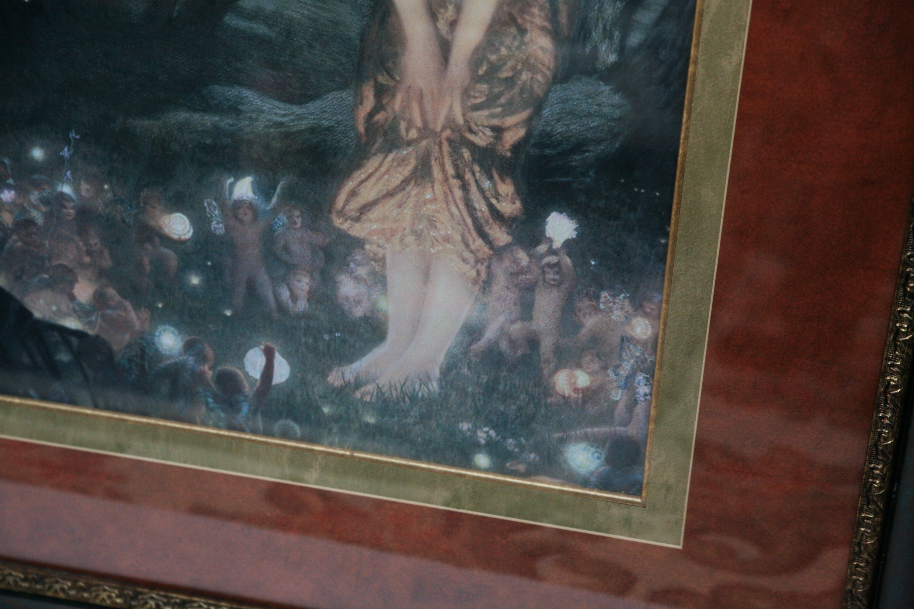 Reproduction Print of Girl in a Fairy Circle