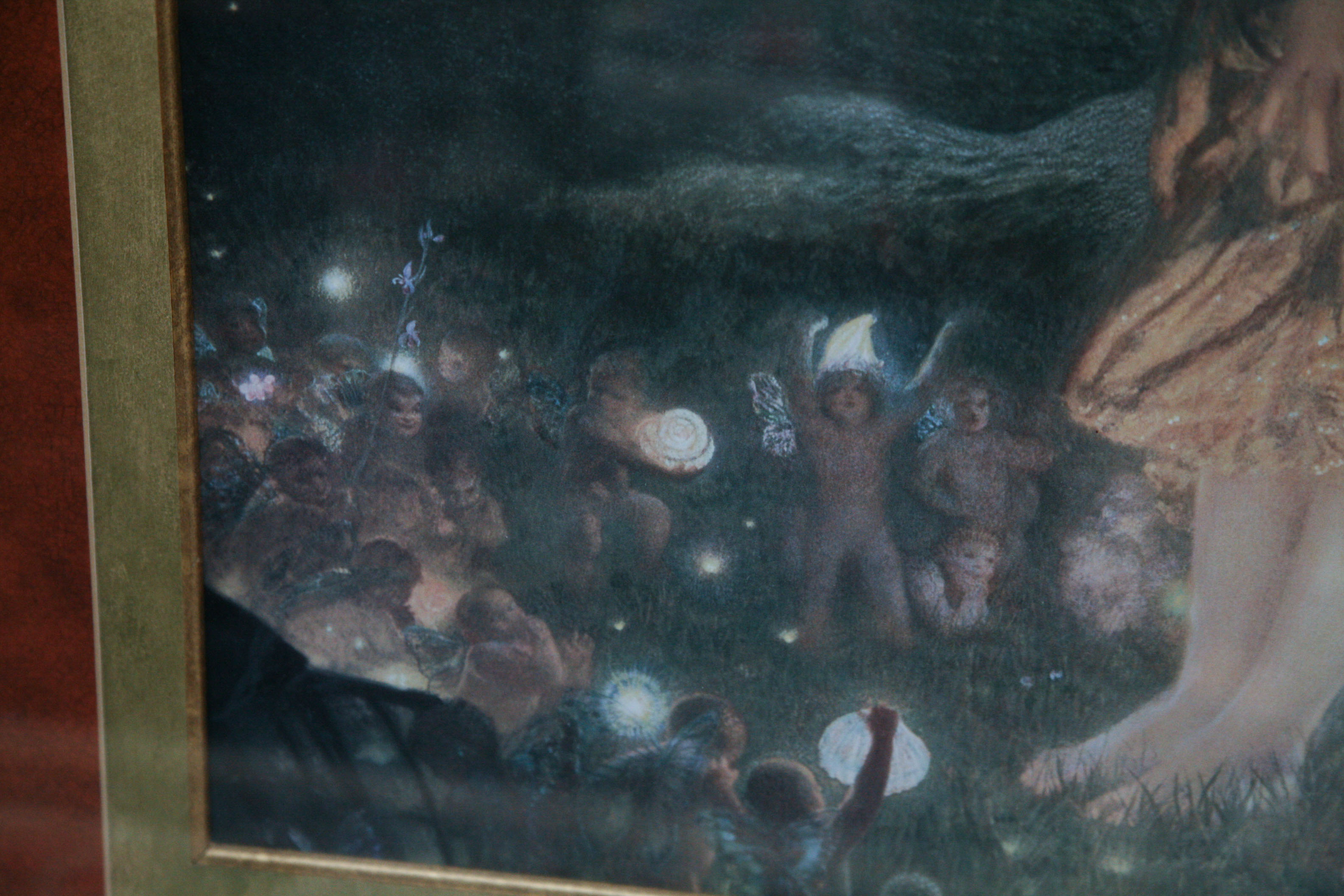 Reproduction Print of Girl in a Fairy Circle