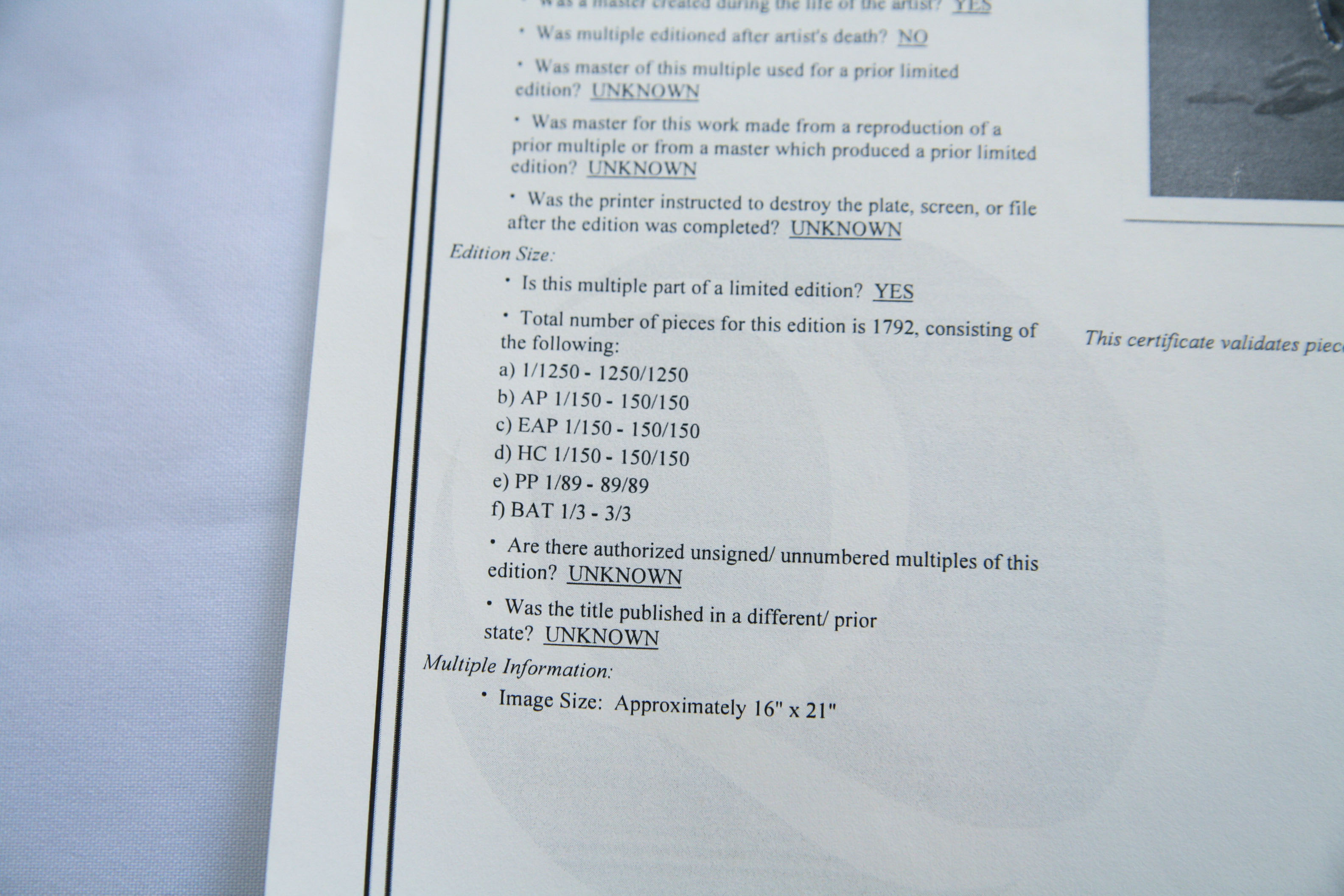 Signed Seriolithograph by Nicole Stahl