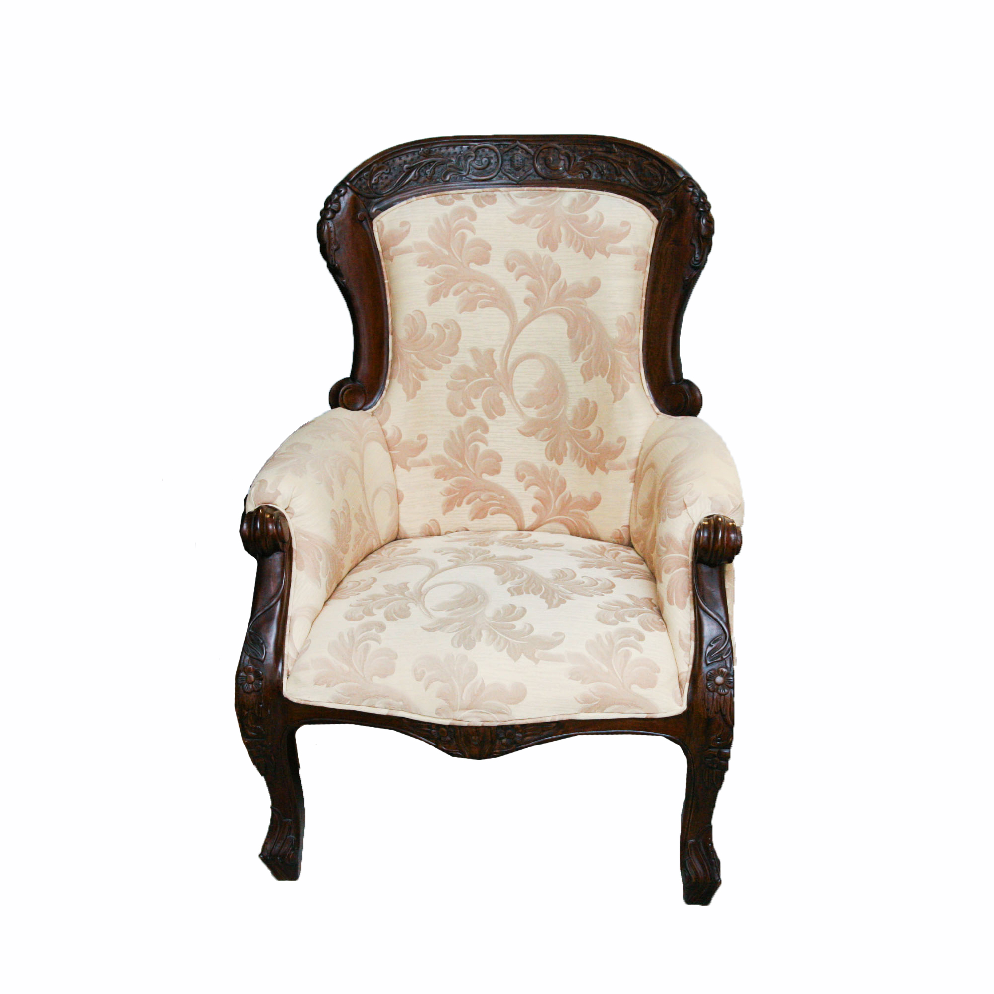 Victorian Style Upholstered Armchair