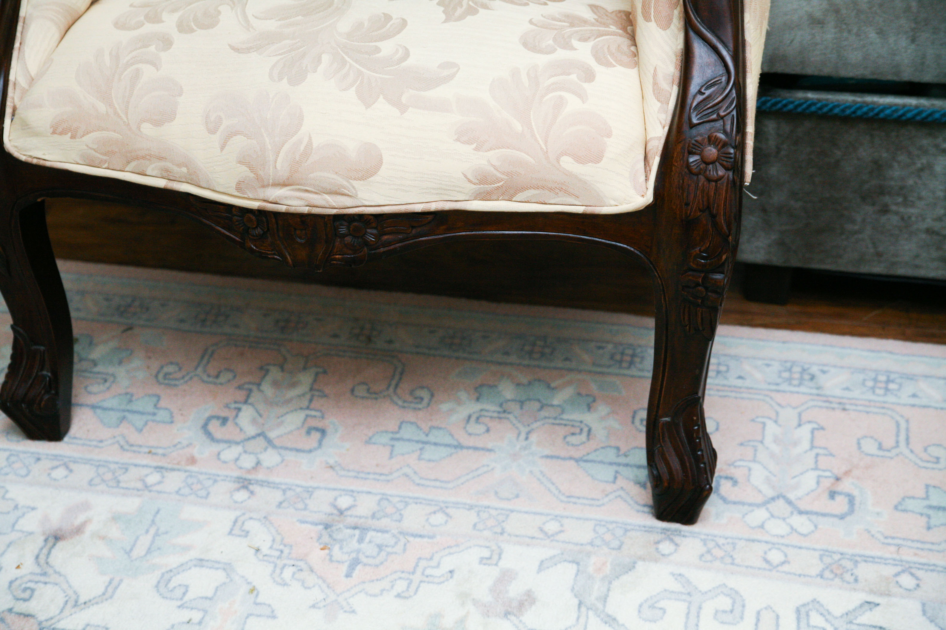 Victorian Style Upholstered Armchair