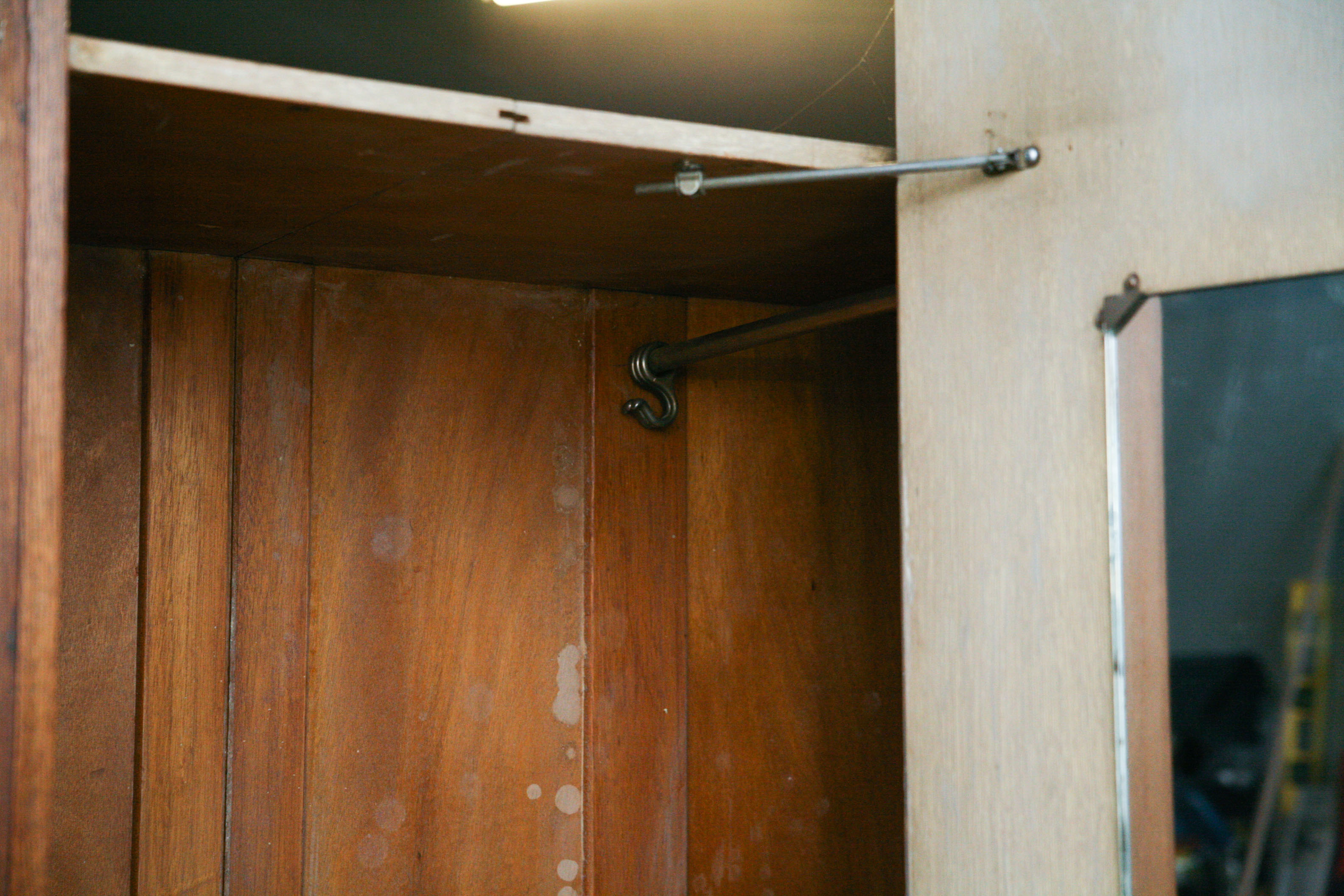 Circa 1900 Oak Wardrobe From the Bass Estate