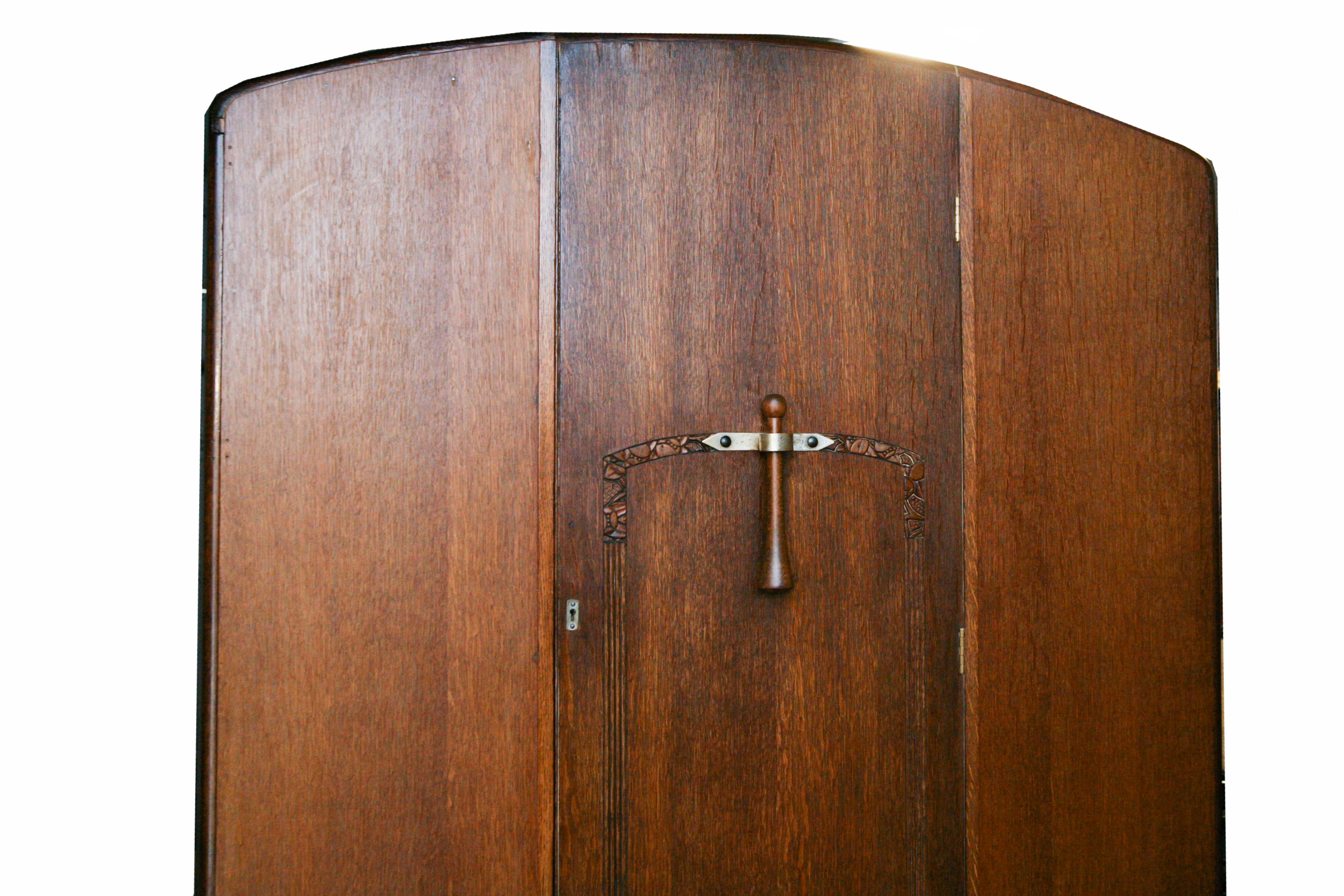 Circa 1900 Oak Wardrobe From the Bass Estate