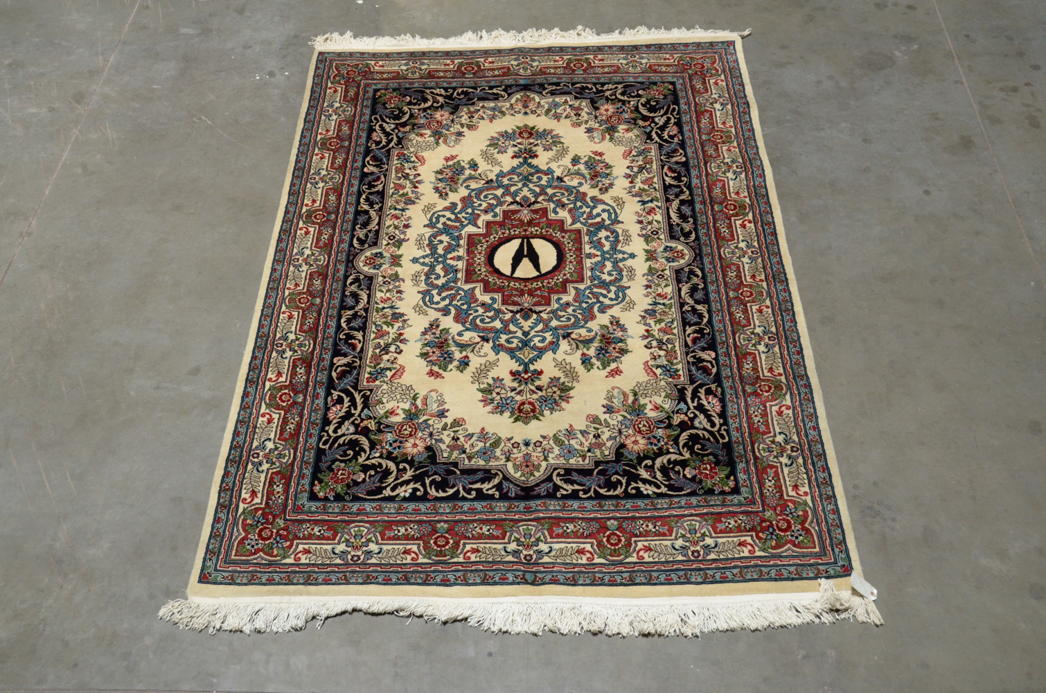 Hand-Knotted Tabriz Area Rug