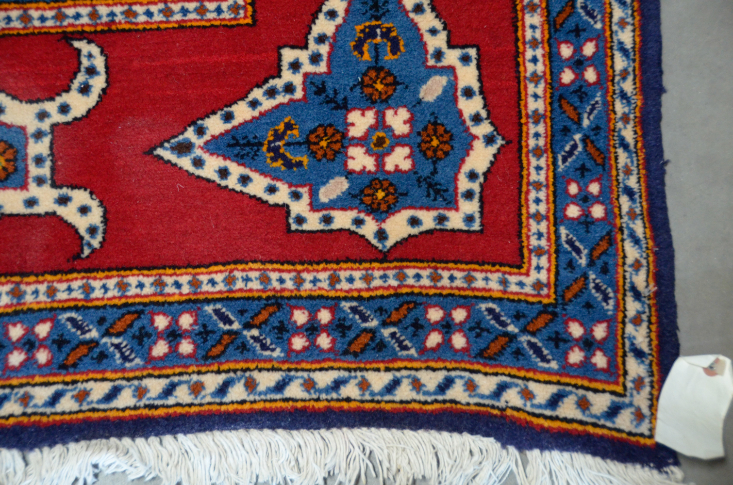Hand-Knotted Wool Yazd Area Rug