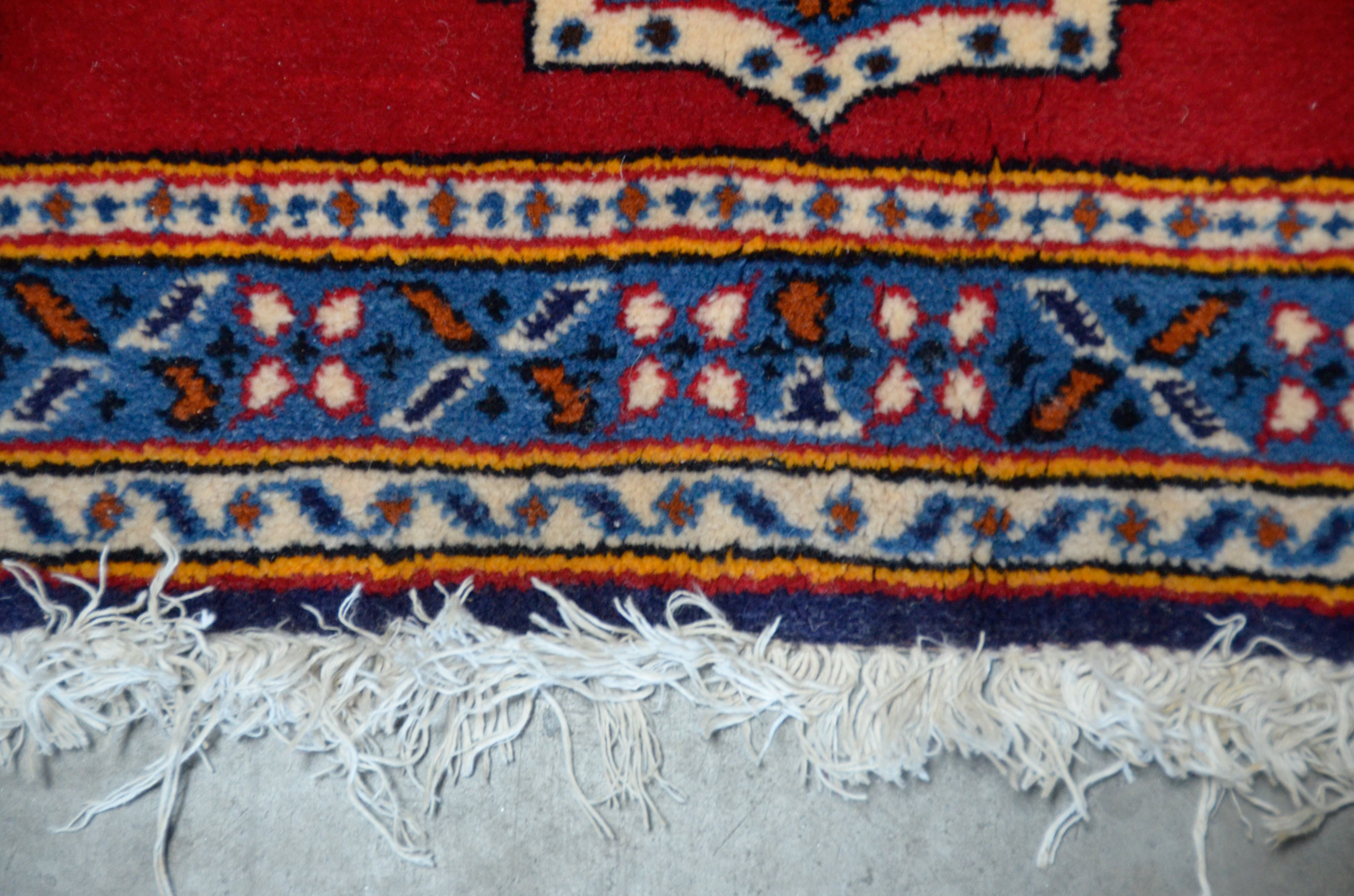 Hand-Knotted Wool Yazd Area Rug