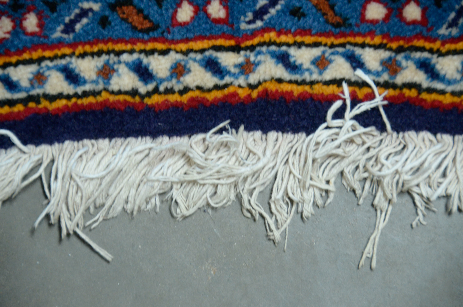 Hand-Knotted Wool Yazd Area Rug