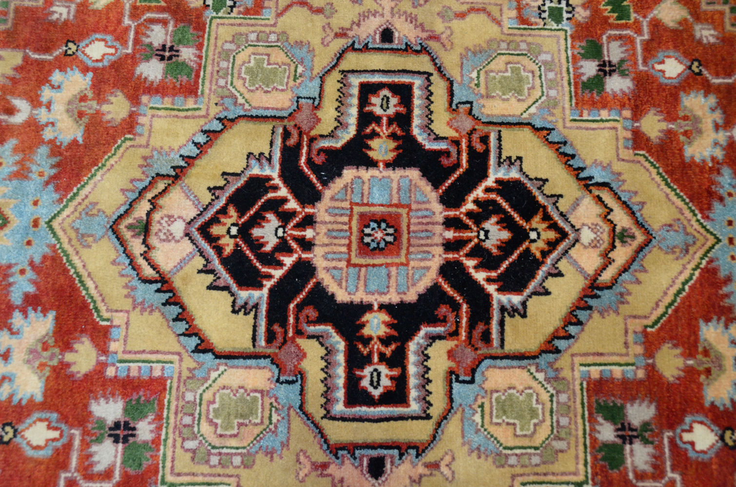 Hand-Knotted Caucasian Area Rug