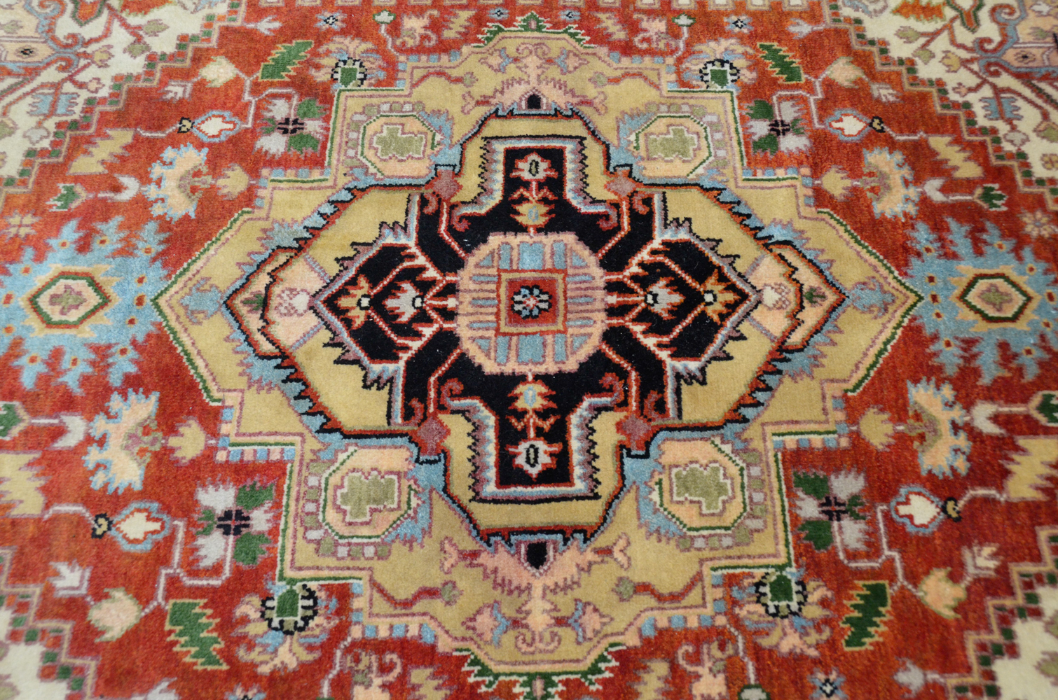 Hand-Knotted Caucasian Area Rug