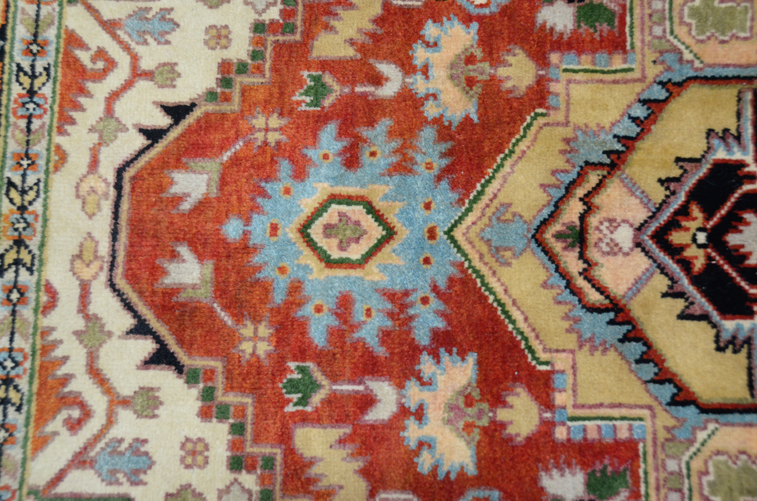 Hand-Knotted Caucasian Area Rug