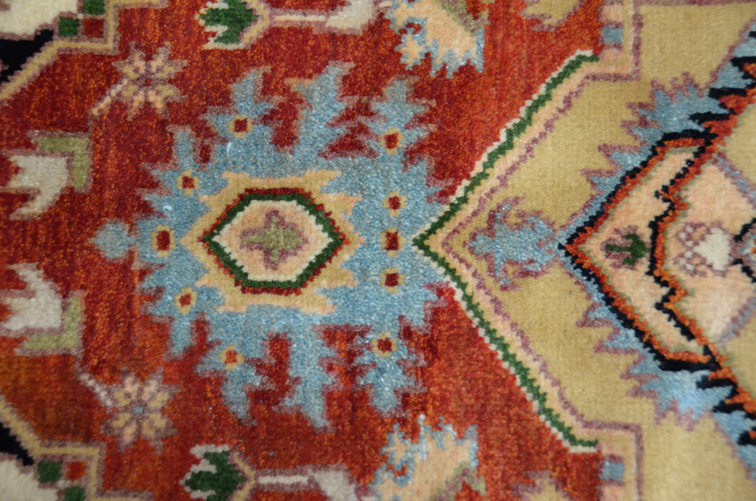 Hand-Knotted Caucasian Area Rug