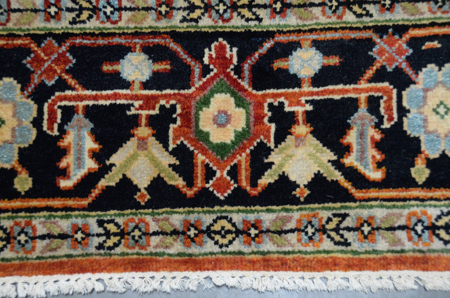Hand-Knotted Caucasian Area Rug