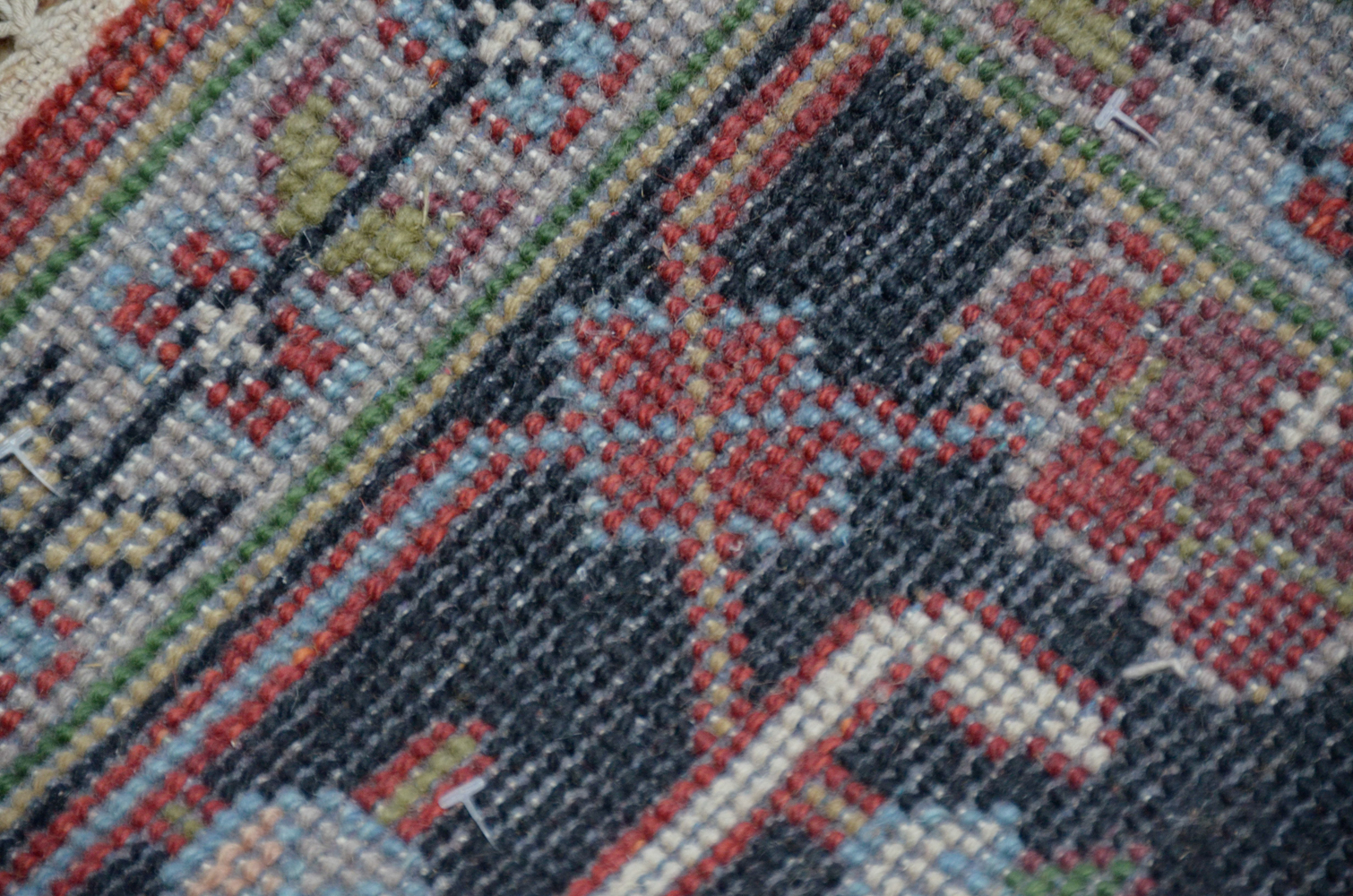 Hand-Knotted Caucasian Area Rug