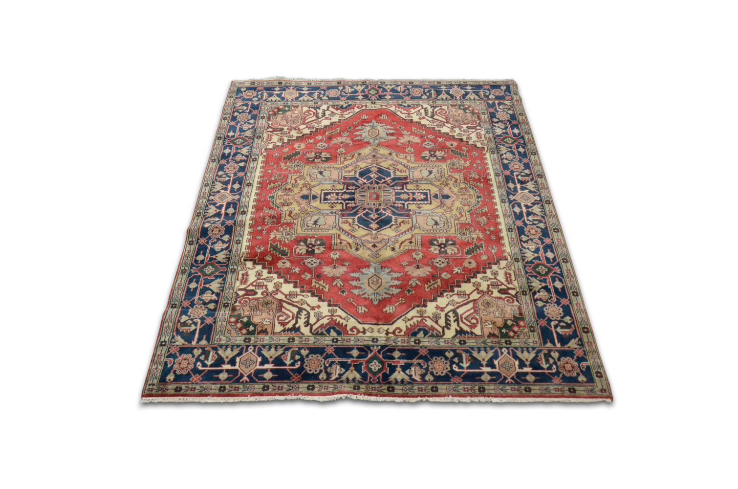 Hand-Knotted Caucasian Area Rug