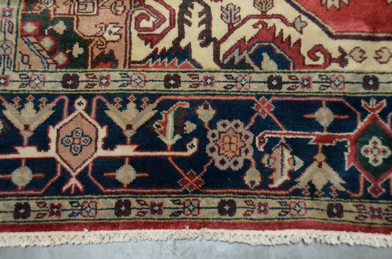 Hand-Knotted Caucasian Area Rug