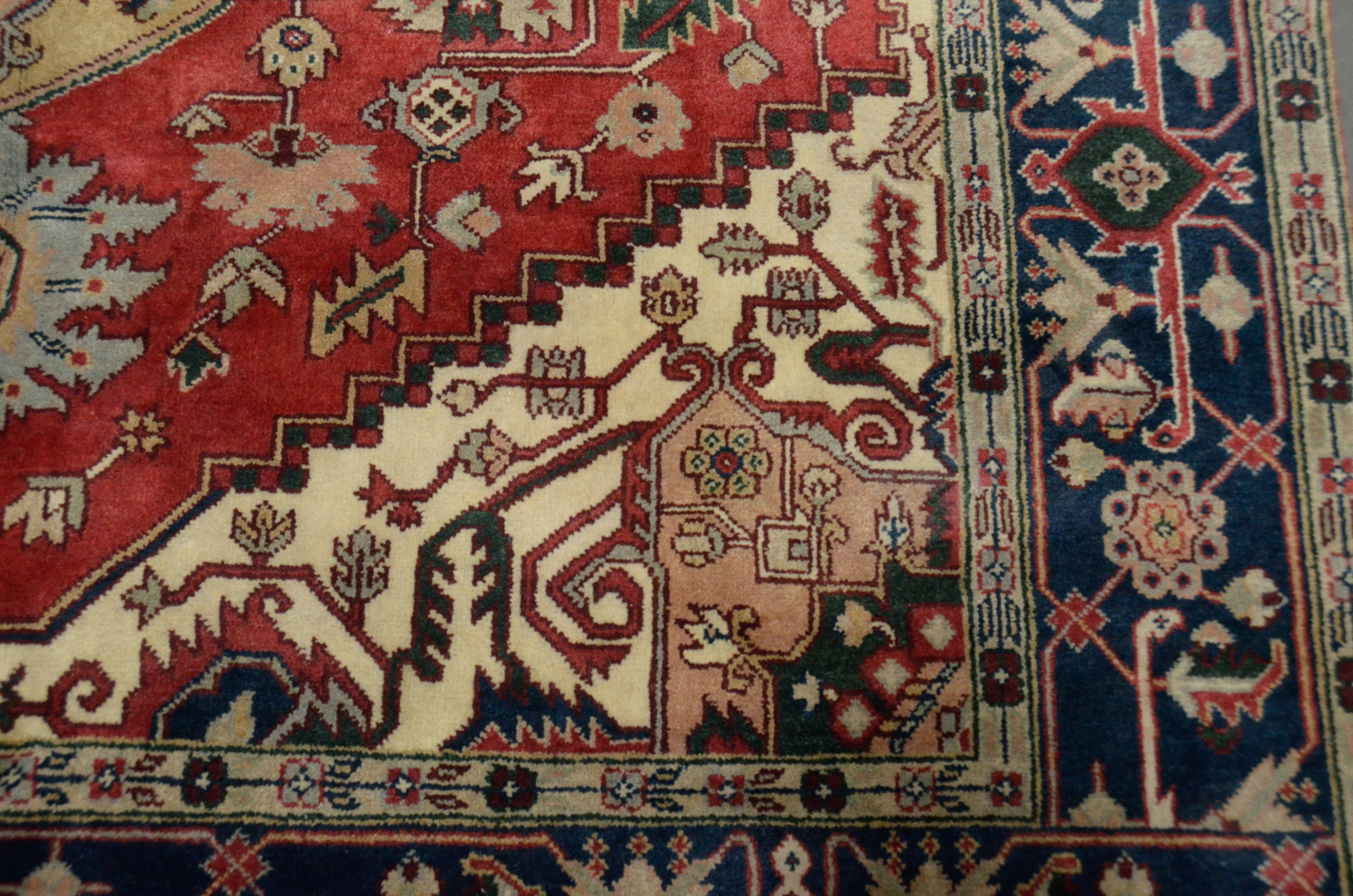 Hand-Knotted Caucasian Area Rug