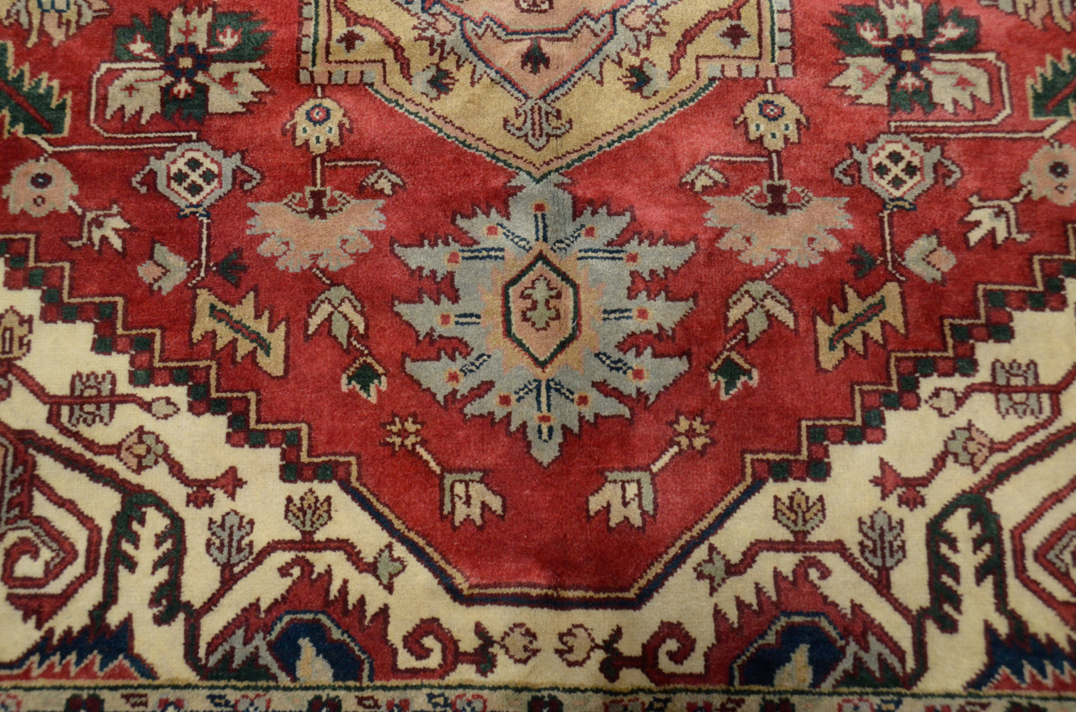 Hand-Knotted Caucasian Area Rug
