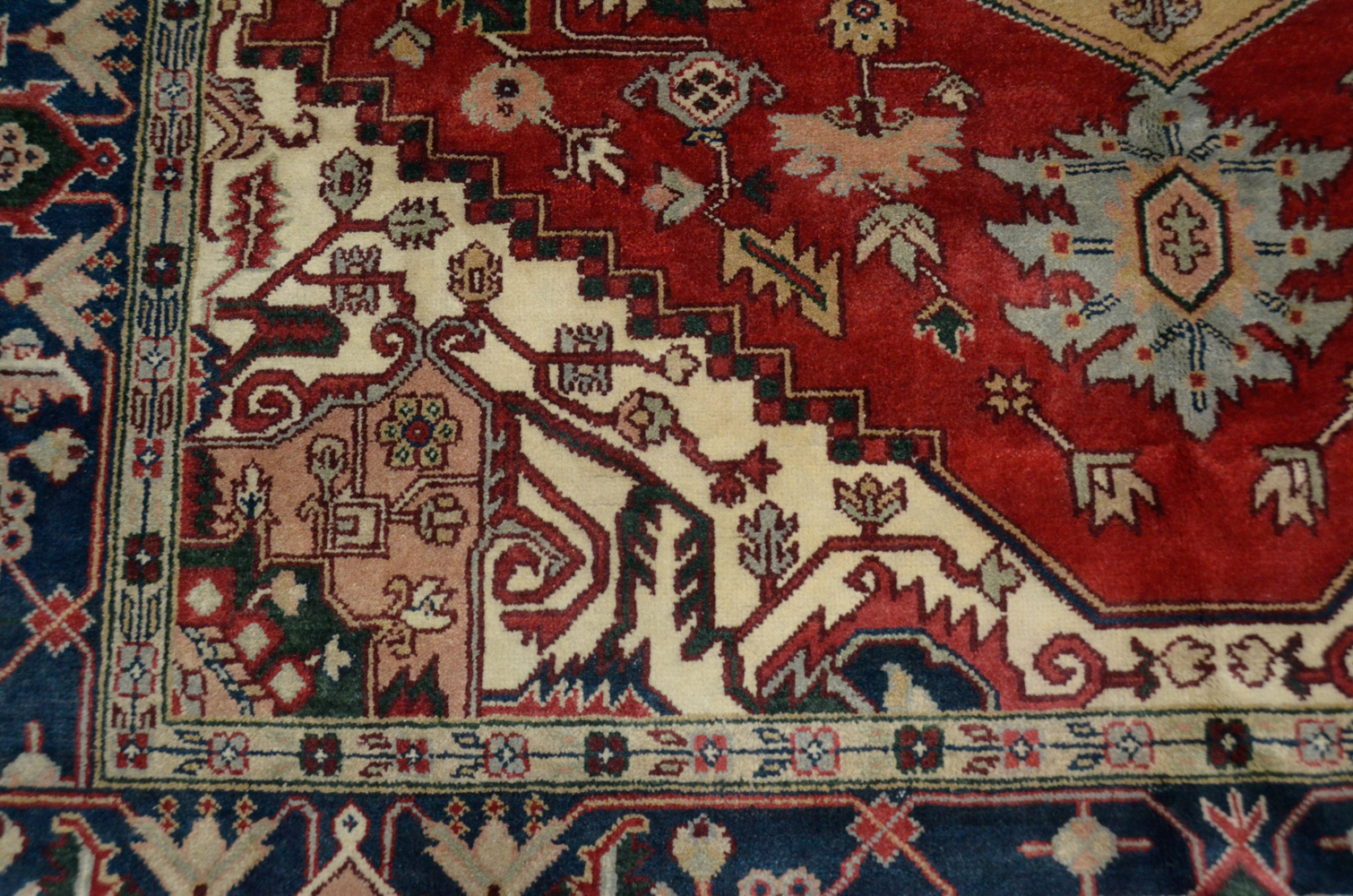 Hand-Knotted Caucasian Area Rug