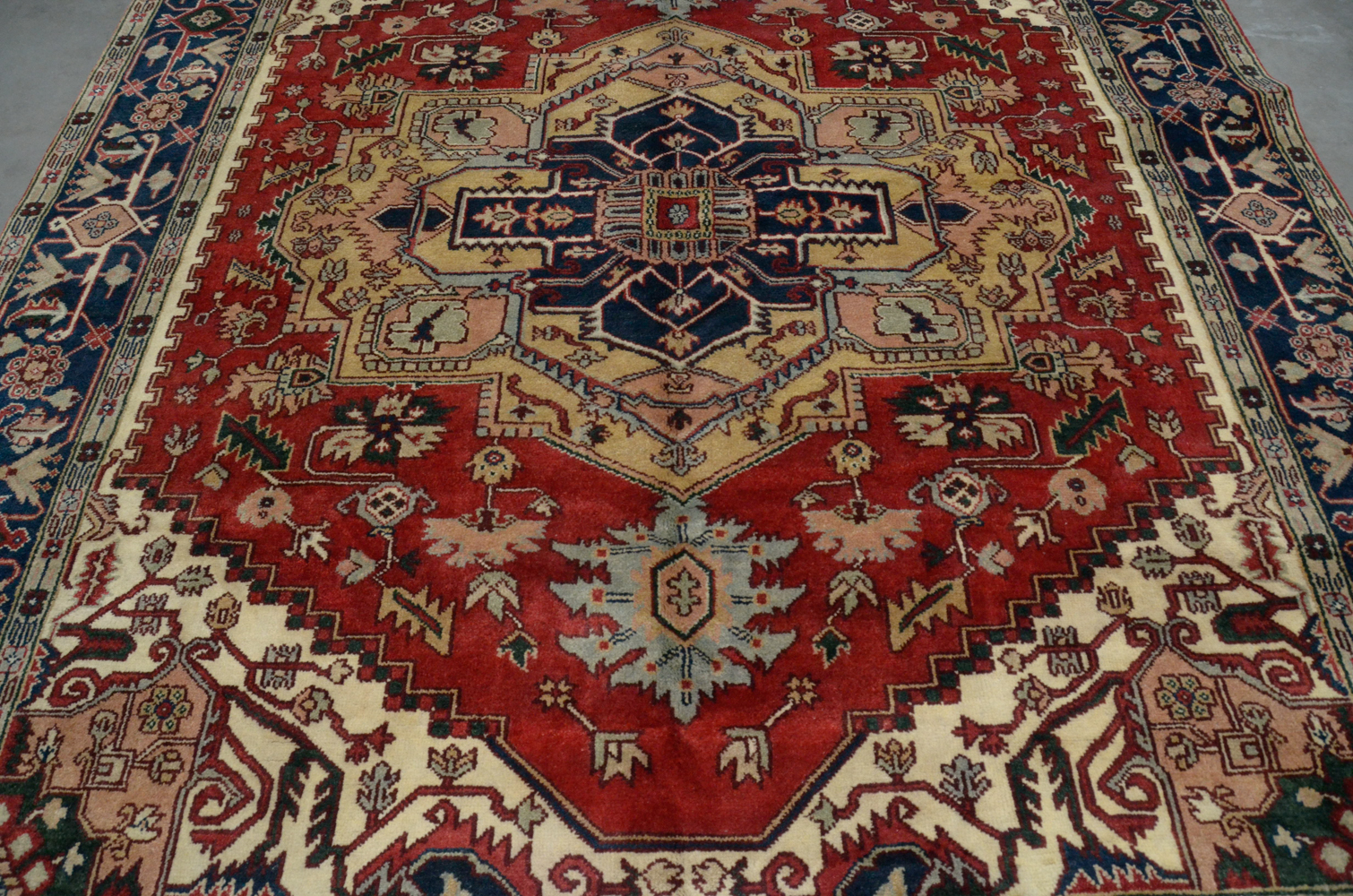 Hand-Knotted Caucasian Area Rug