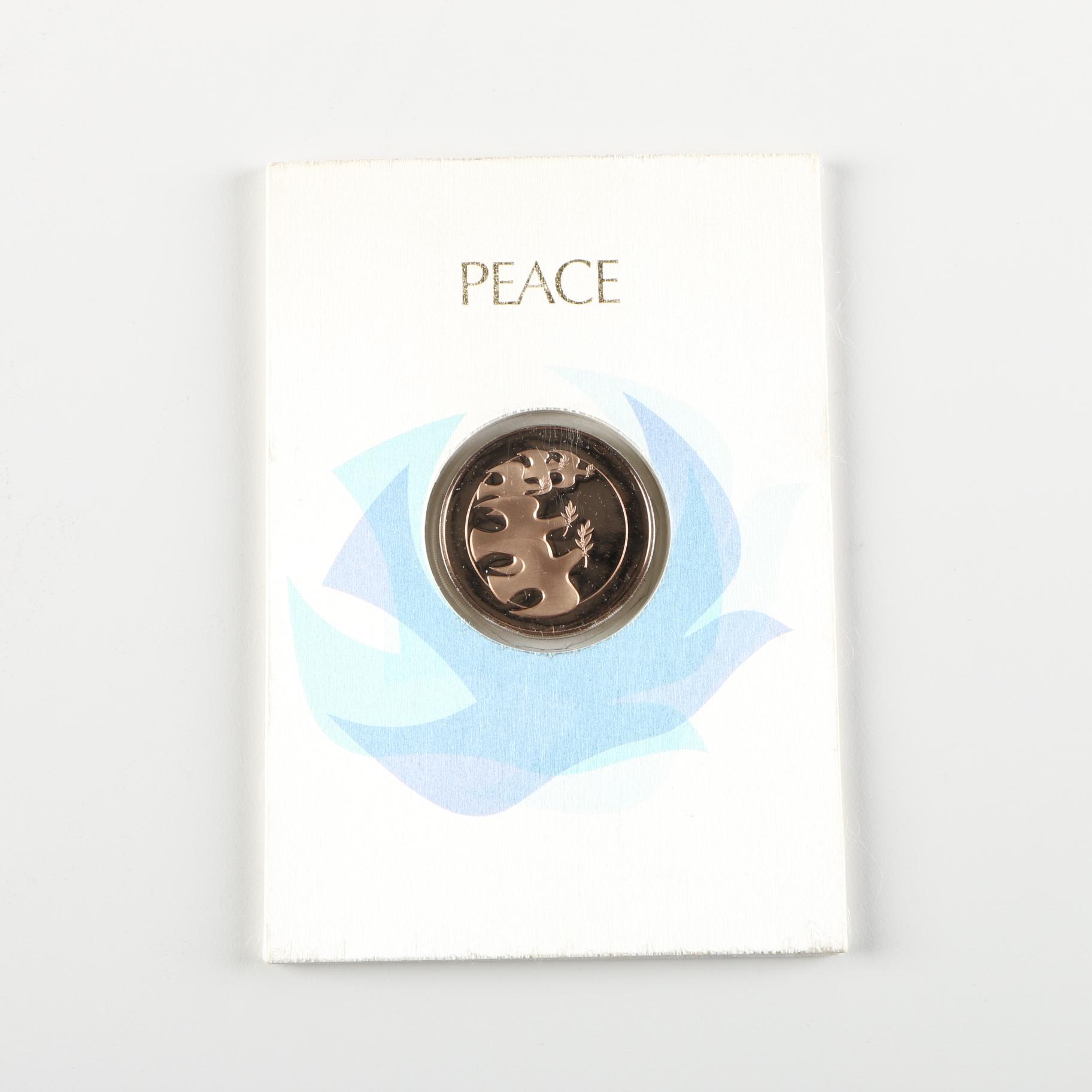After Joseph Aita "Peace on Earth" Franklin Mint Medallion