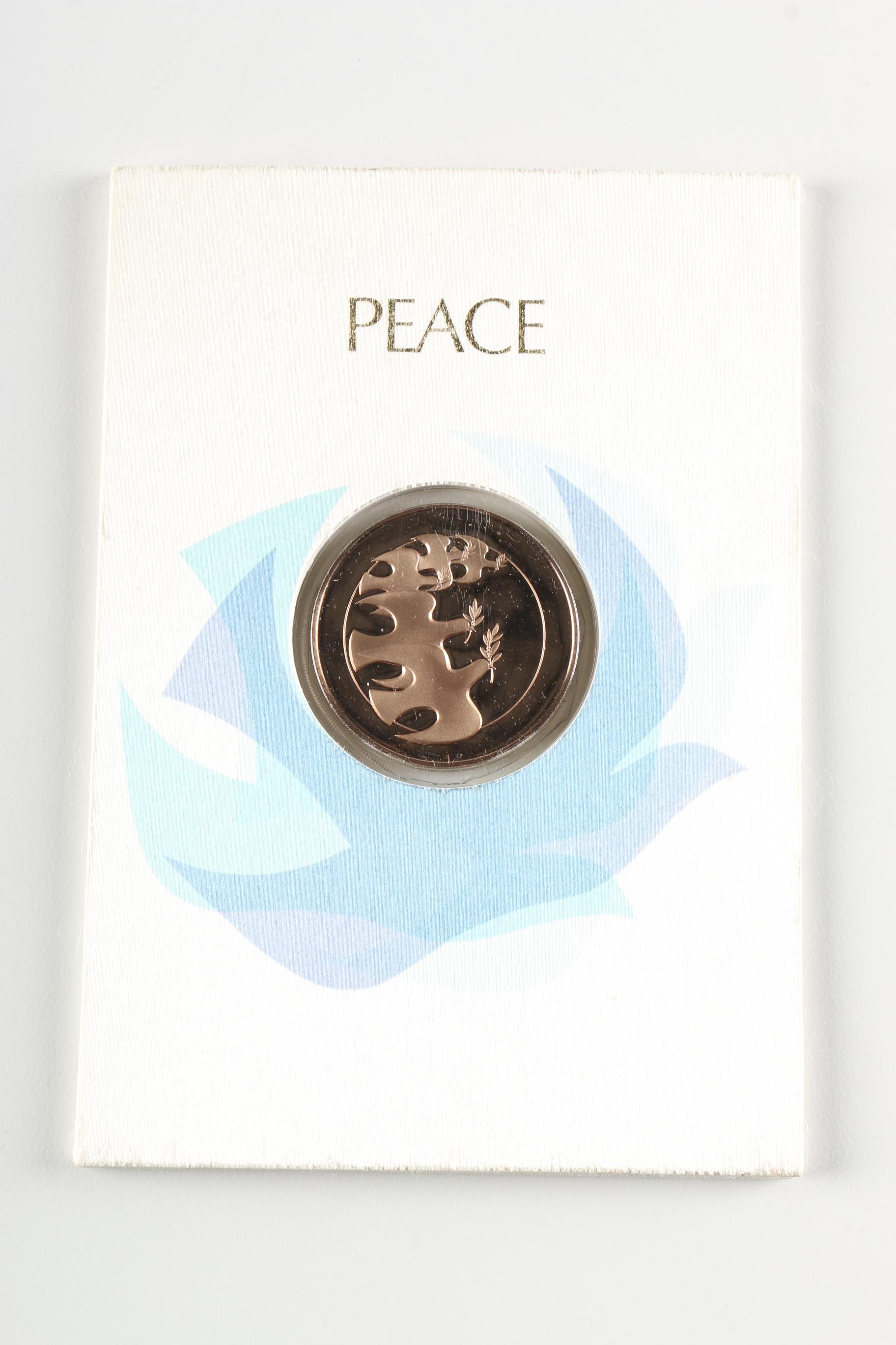 After Joseph Aita "Peace on Earth" Franklin Mint Medallion