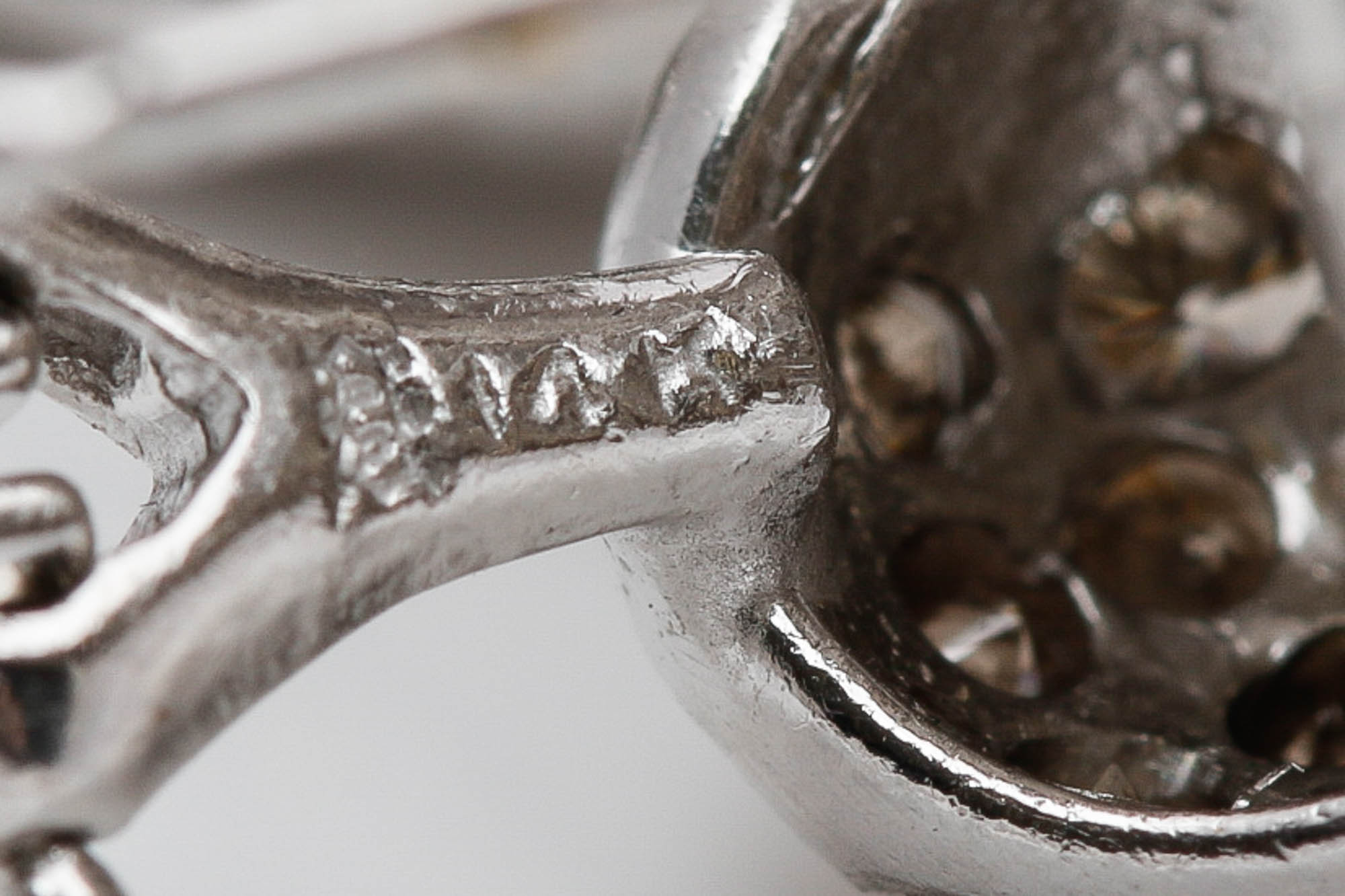 14K White Gold 7.00 CTW Diamond Earrings