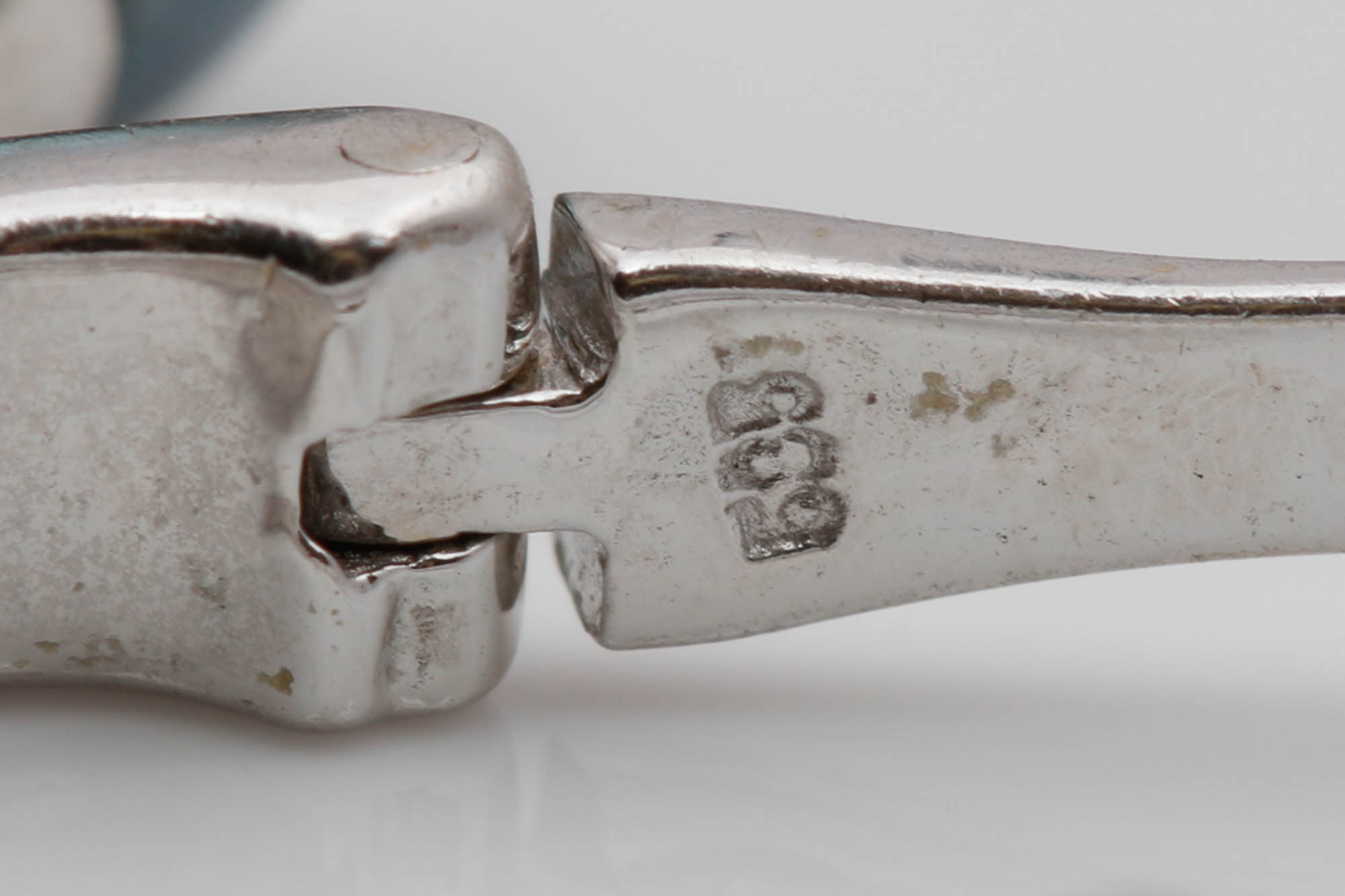 14K White Gold and Black Pearl Earrings