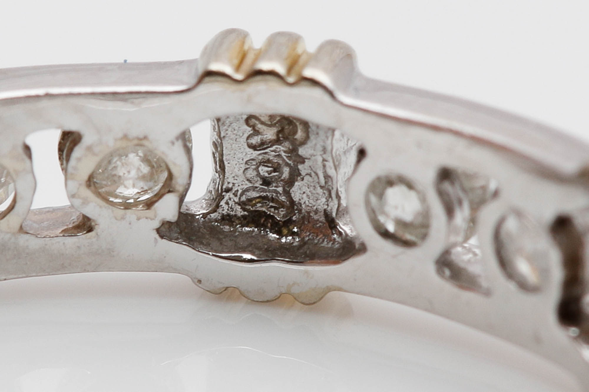 14K White Gold Diamond Earrings