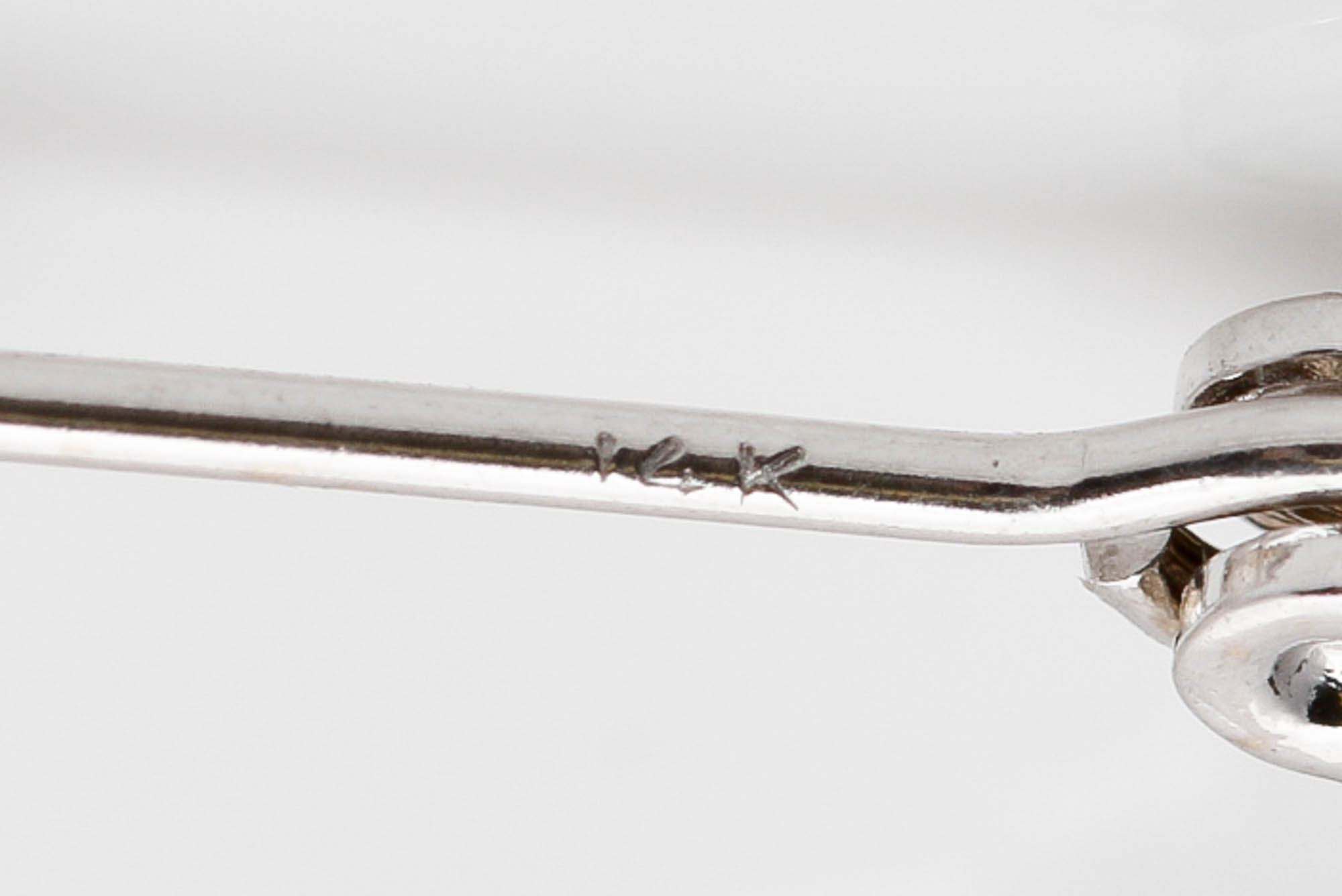 14K White Gold Diamond Earrings