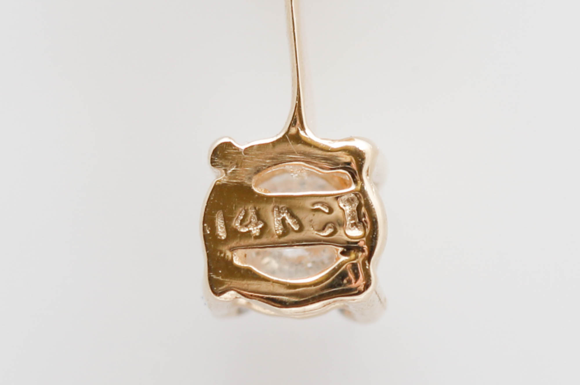 14K Yellow Gold Diamond Pendant