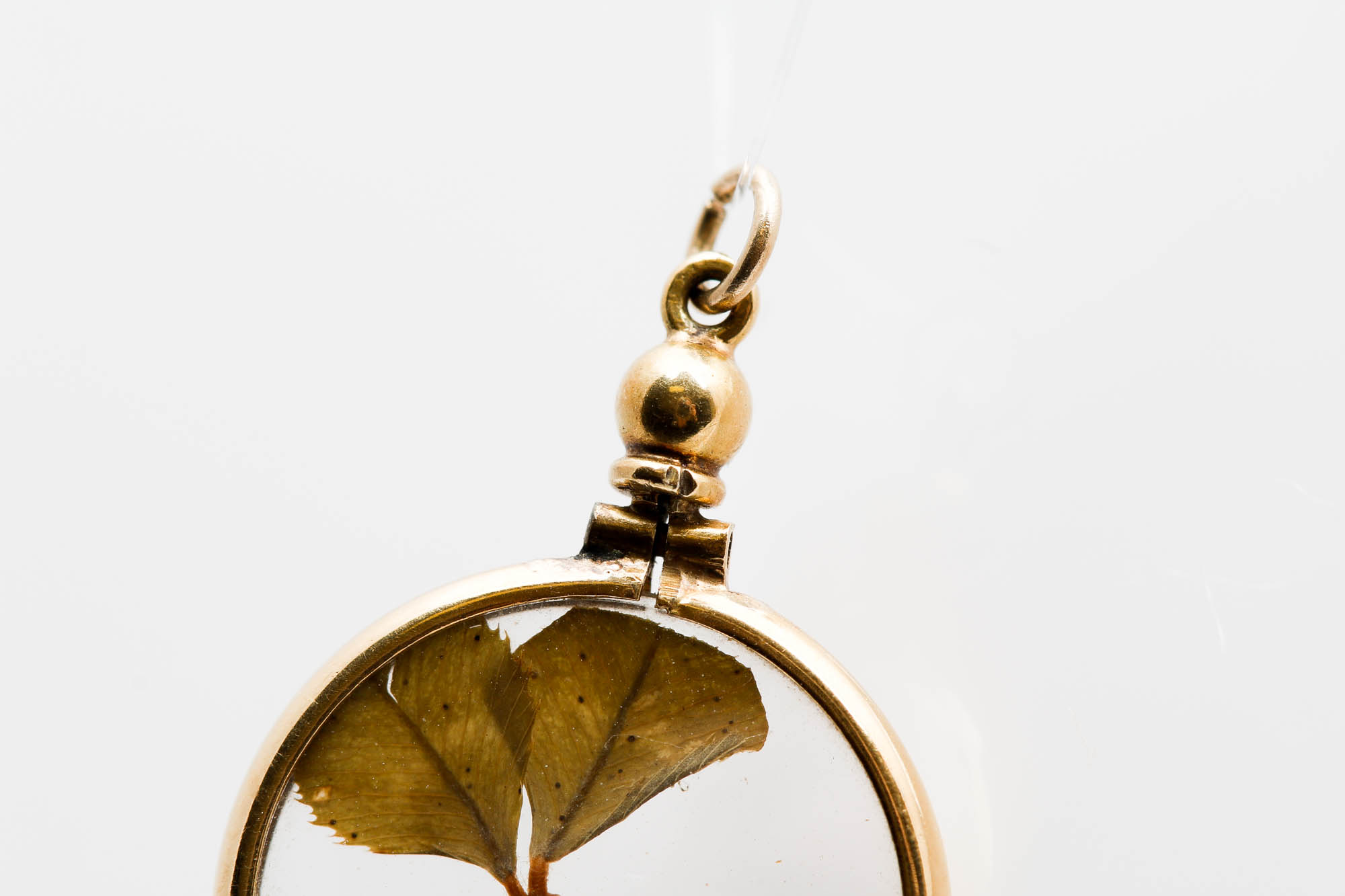 14K Yellow Gold Four Leaf Clover Pendant