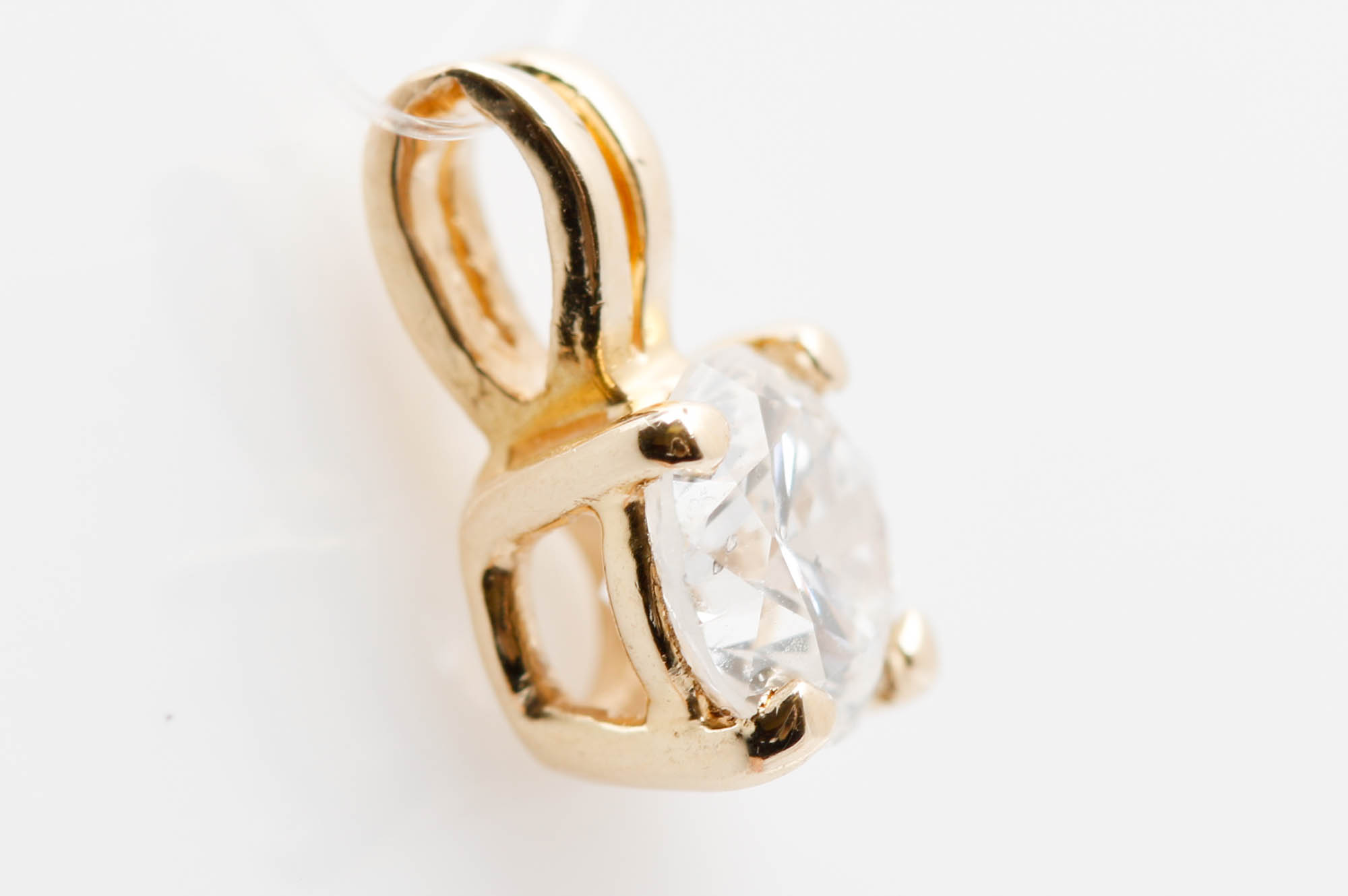 14K Yellow Gold 0.52 CT Diamond Pendant