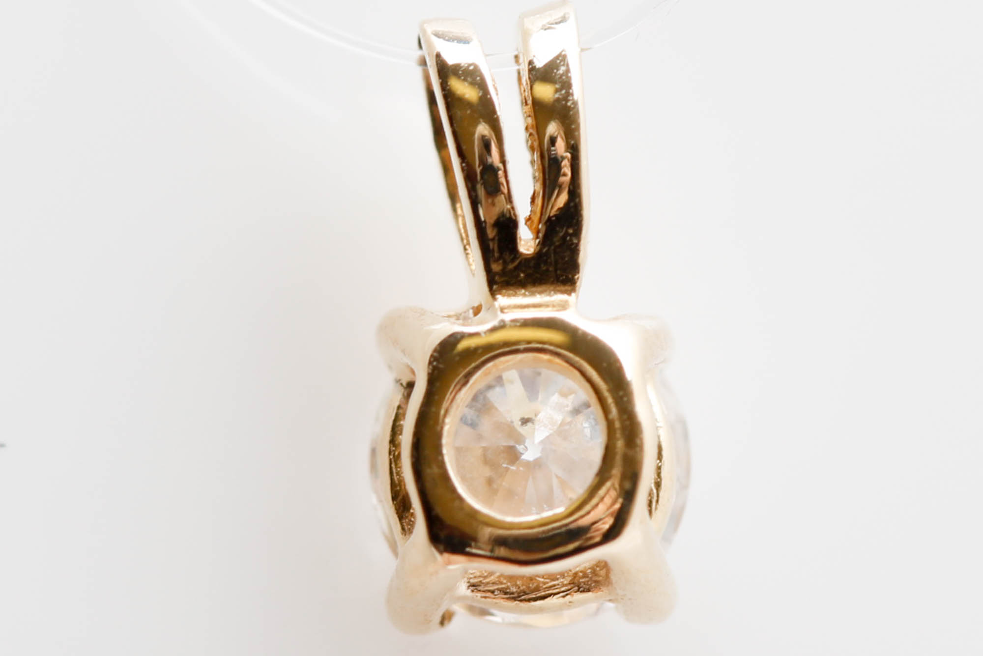 14K Yellow Gold 0.52 CT Diamond Pendant