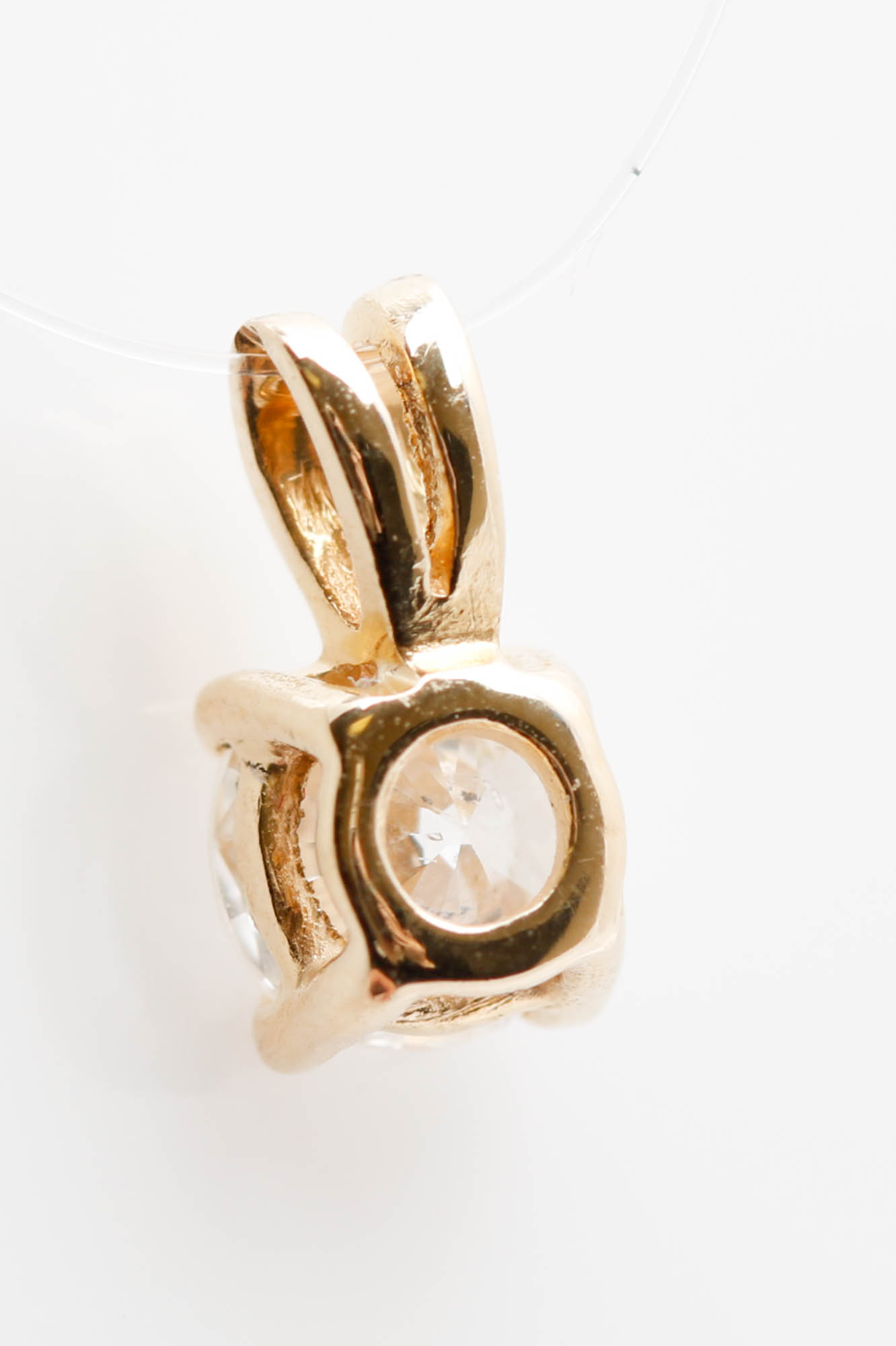 14K Yellow Gold 0.52 CT Diamond Pendant