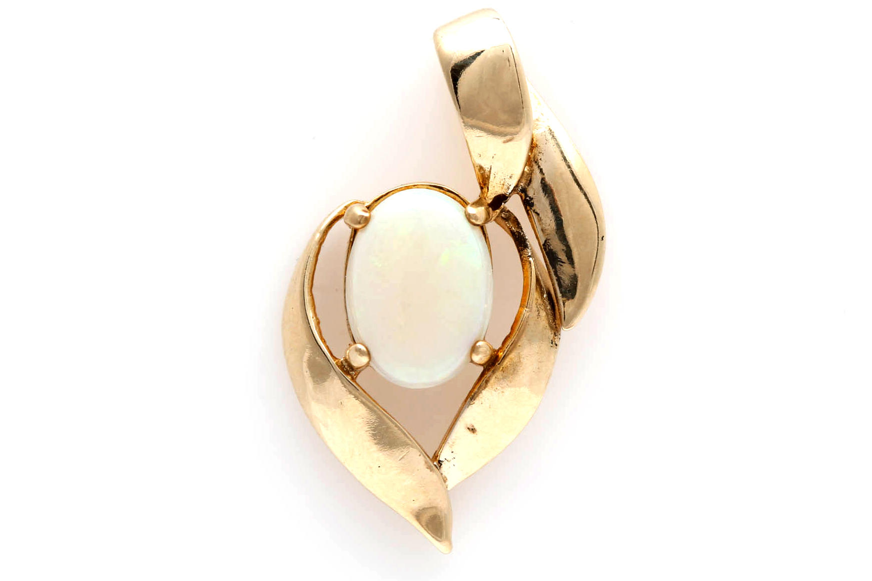 14K Yellow Gold Opal Pendant