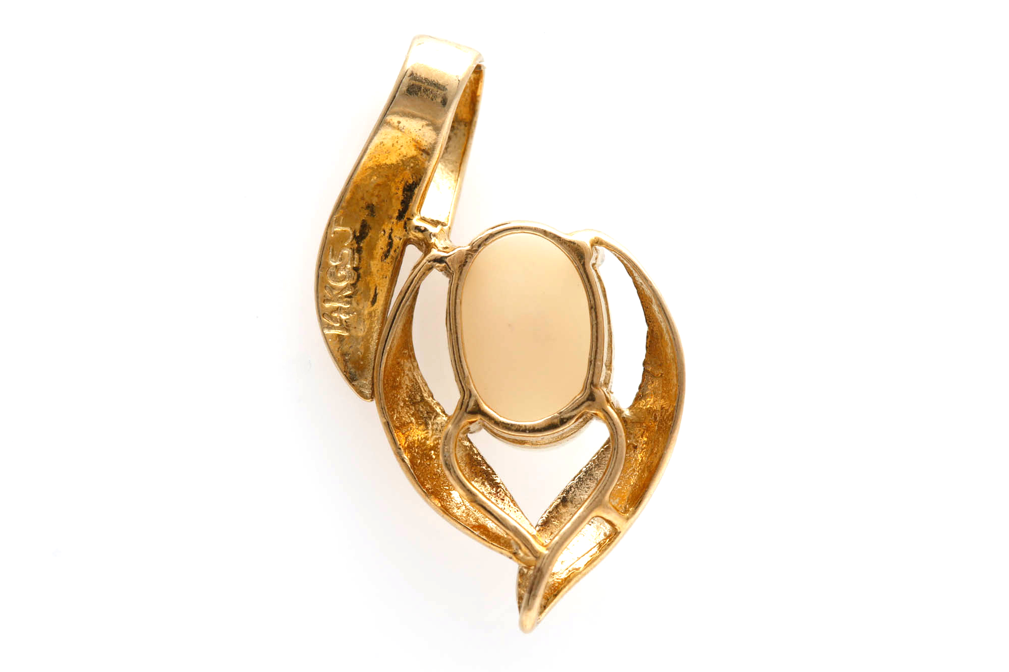 14K Yellow Gold Opal Pendant