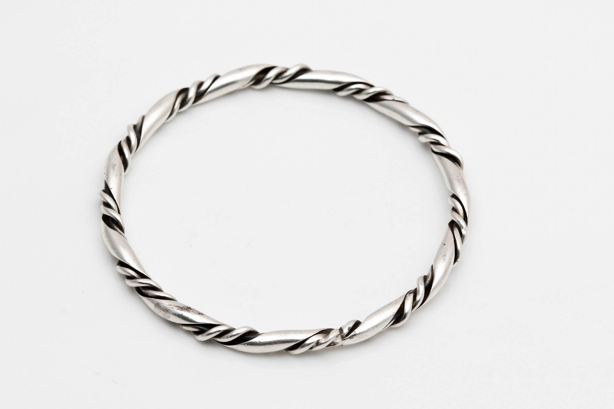 Sterling Silver Rope Chain and Bangle