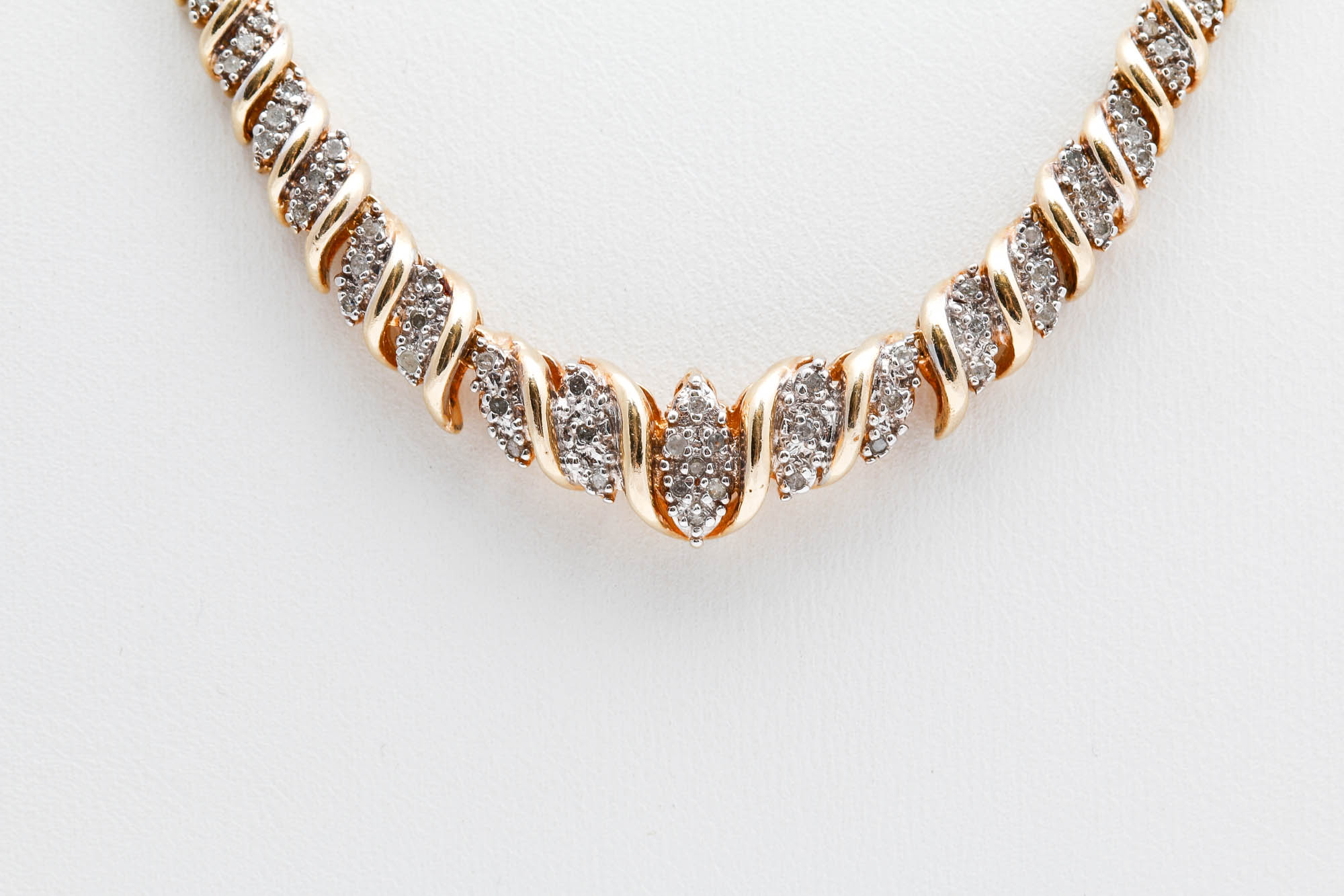Vermeil Sterling Silver 0.50 CTW Diamond Necklace