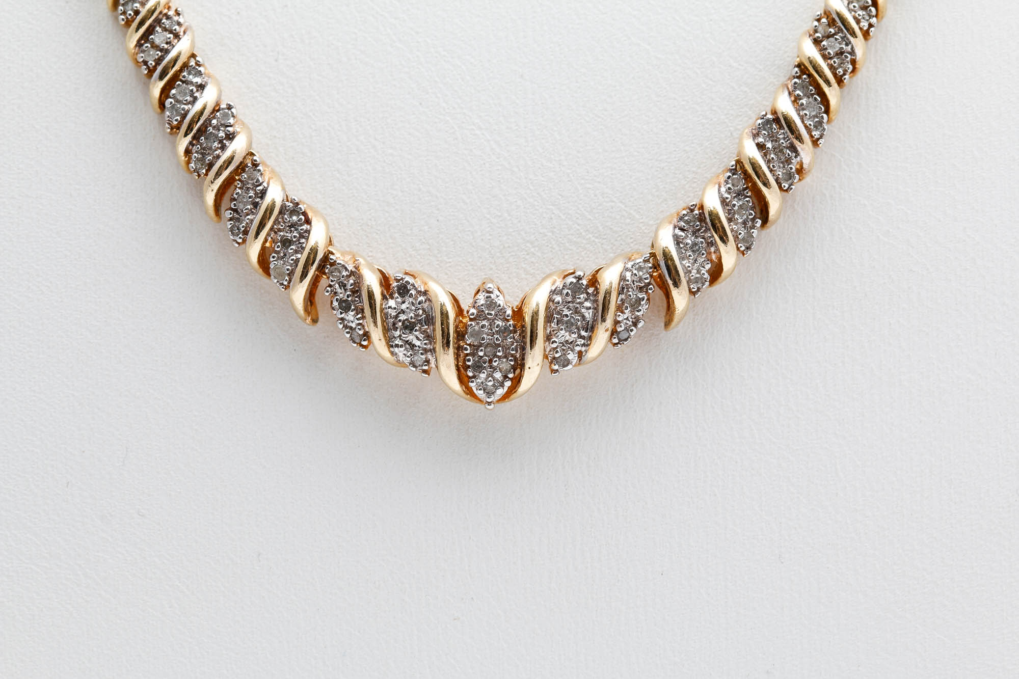 Vermeil Sterling Silver 0.50 CTW Diamond Necklace