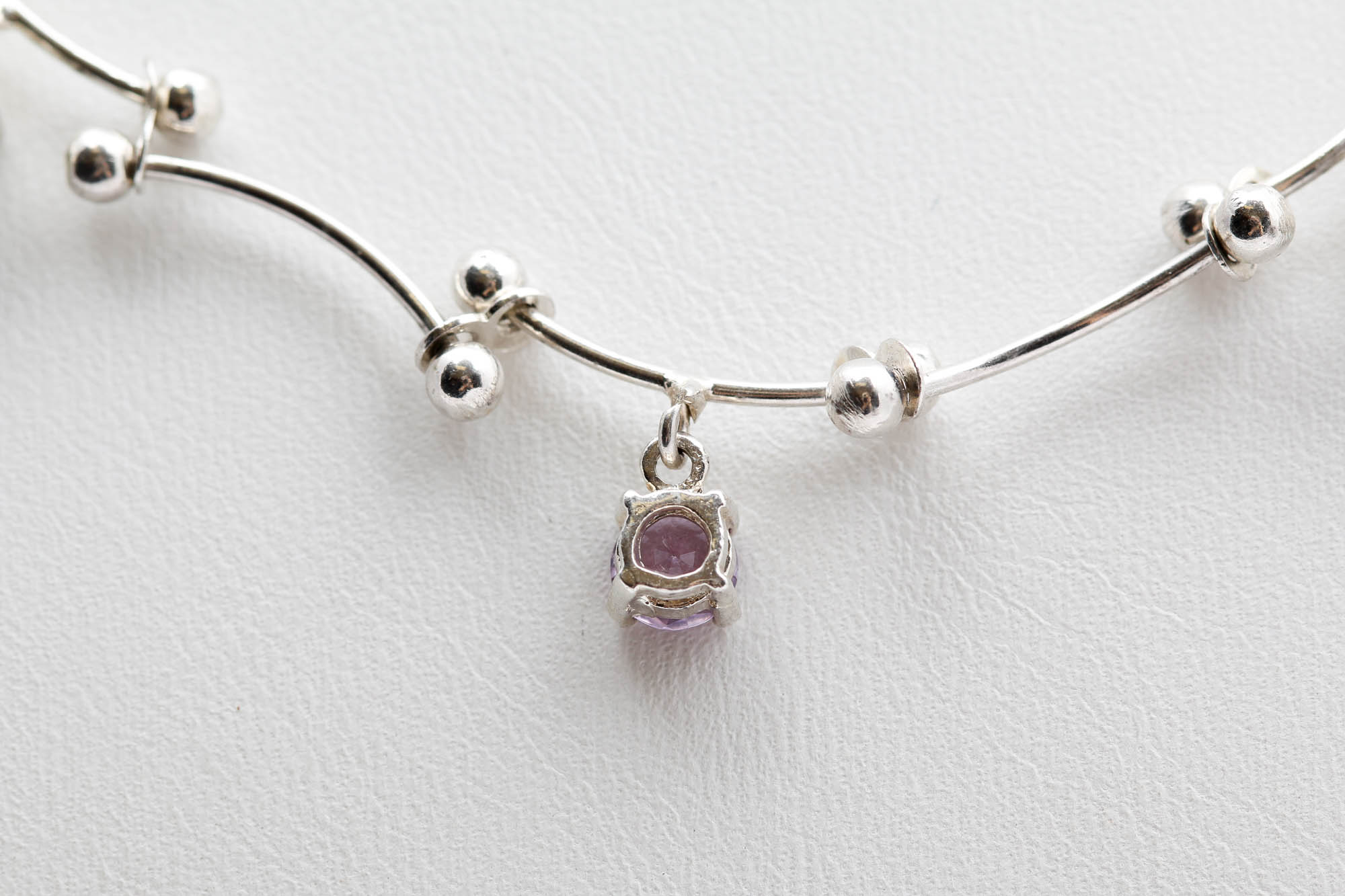 Sterling Silver Multi-Stone Necklace