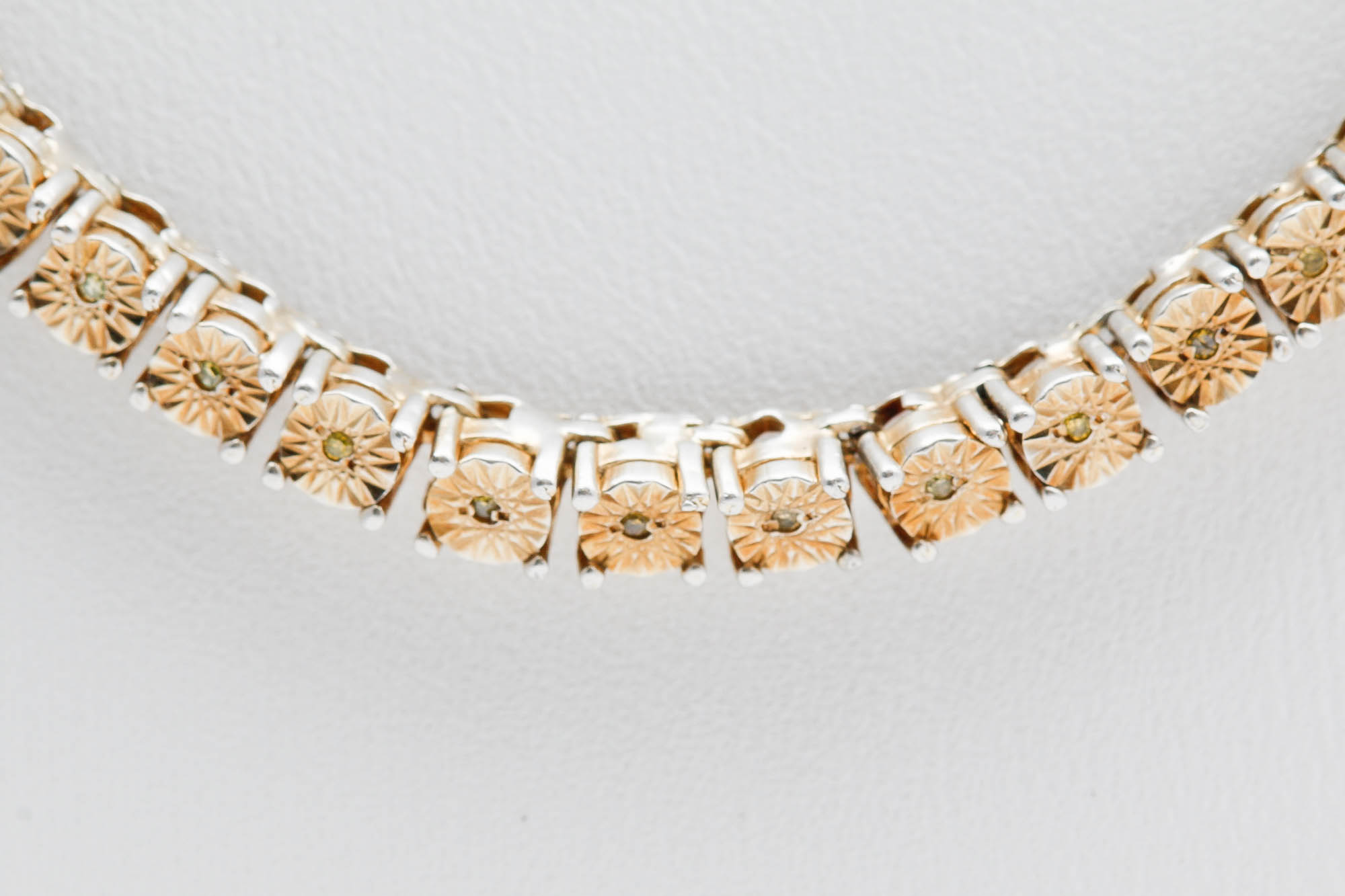 Vermeil Sterling Silver 0.85 CTW Diamond Necklace