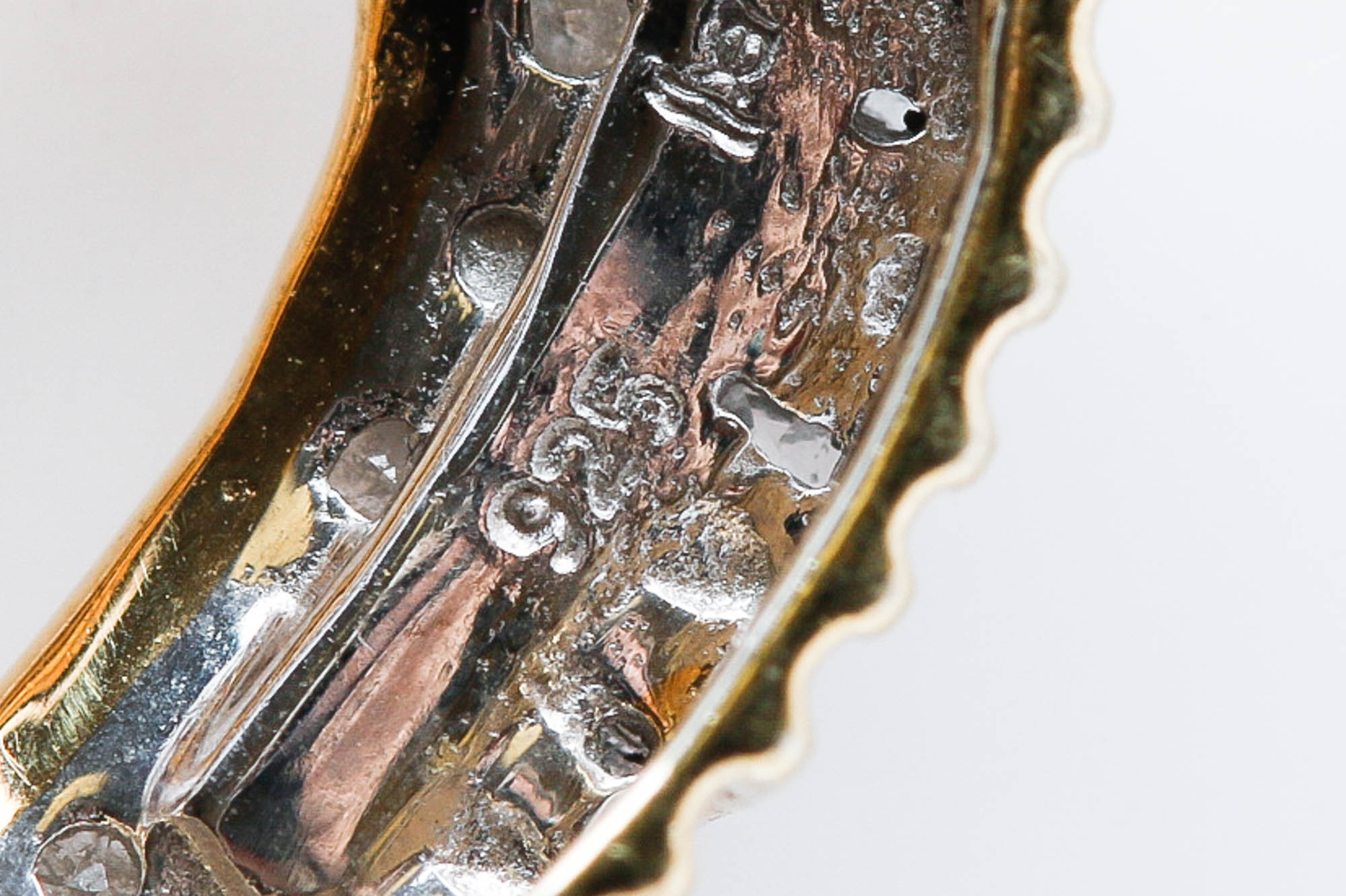 Vermeil Sterling Silver Diamond Heart Pendant