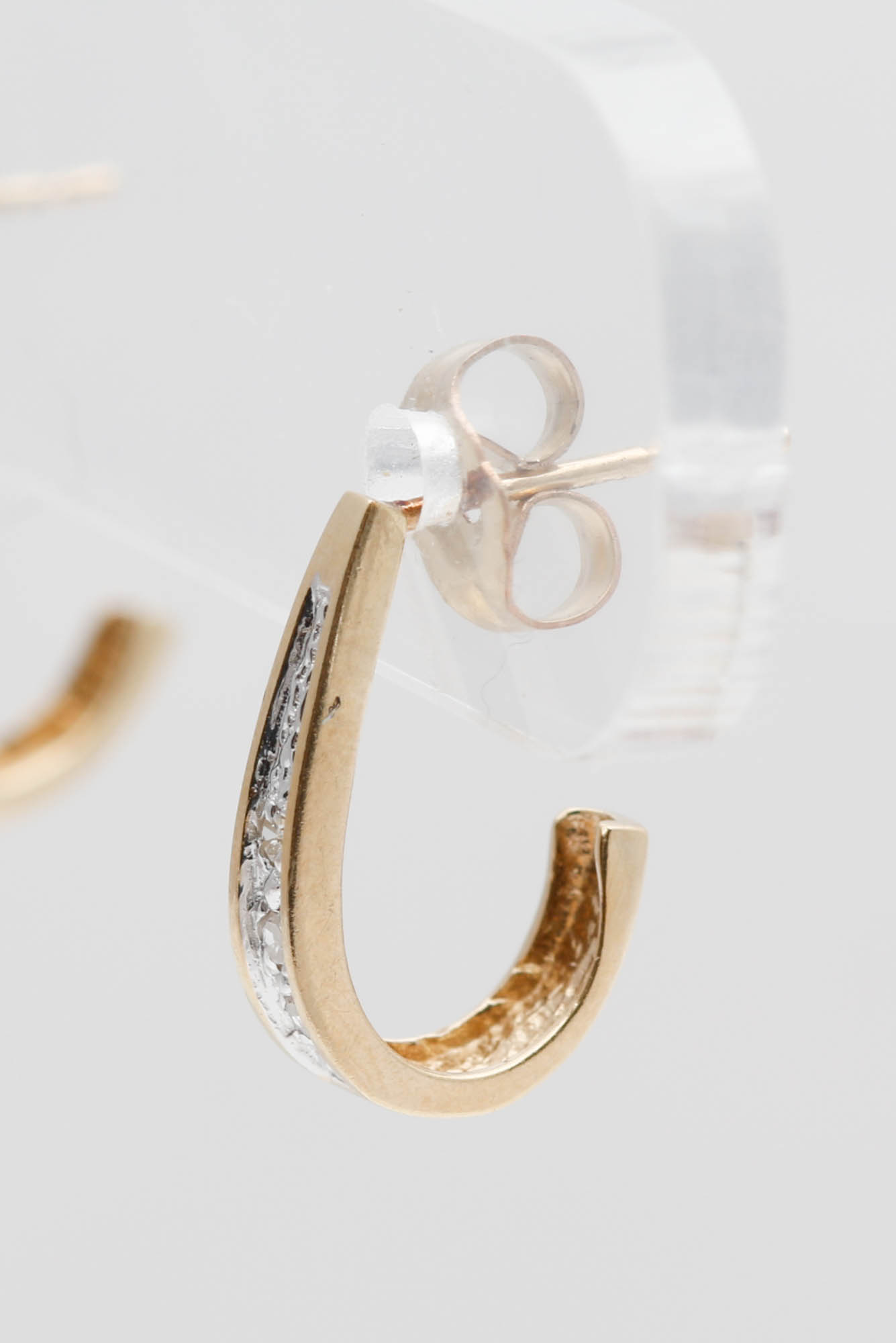 14K Yellow Gold Diamond Earrings